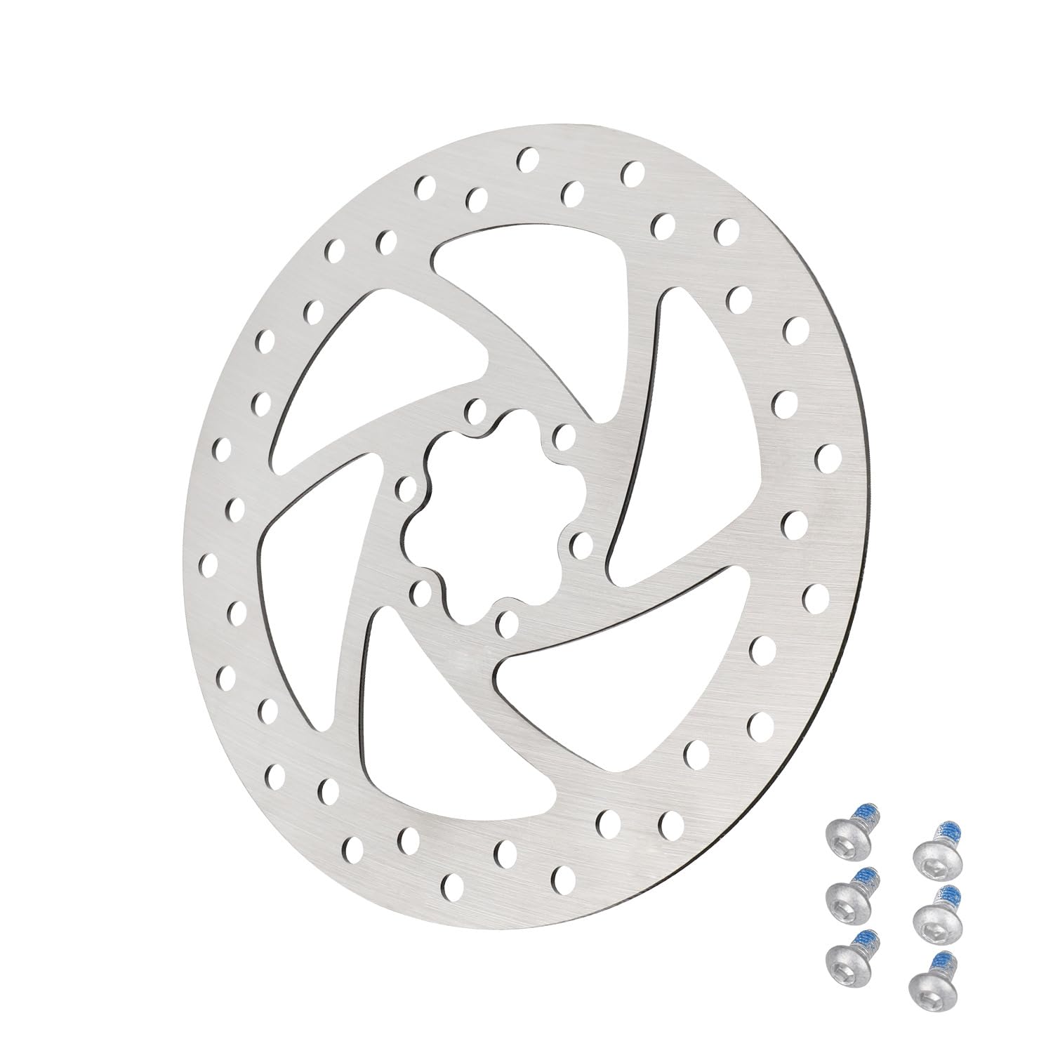 CERFFOOL 160 mm Stainless Steel Brake Disc for Electric Scooters MTB Electric Bikes BMX Brake Parts with Diagonal 44 mm Replacement Part Accessories
