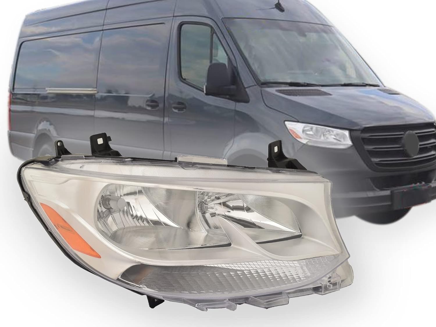 Auto Parts Avenue APA Replacement Head Light for 2019 2020 2021 2022 19 20 21 22 M-Benz Sprinter Cargo Van Passenger Right Side MB2503259