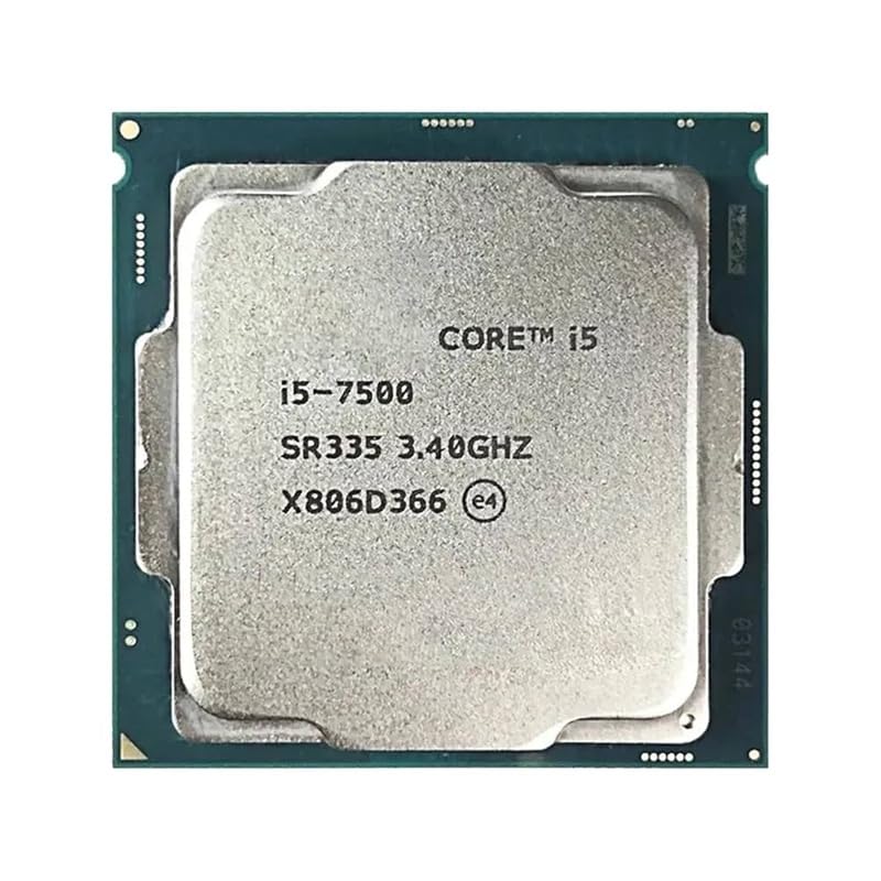 Image of Core i5-7500 Desktop Processor with Free CPU Cooling Fan, 3.4 GHz, 4 Cores, 6 MB Cache, 7th Gen, LGA1151 Socket