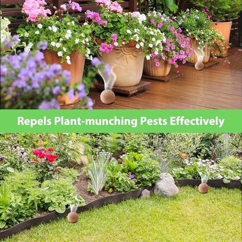 MAGIC CAT Repelente de coelho ao ar livre, pacote com 12 unidades de óleo de hortelã-pimenta natural