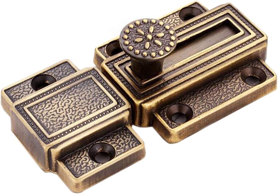 Sliding bolt door latch, Copper Sliding Barrel Bolt Lock for Doors and Windows 50mm x 43mm