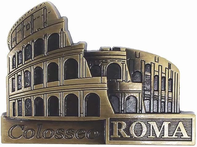 Rome Colosseum Italy Metal 3D Fridge Magnet,Home & Kitchen Decoration Magnetic Sticker Roma Colosseum Italy Refrigerator Magnet Travel Souvenir Gift Collection