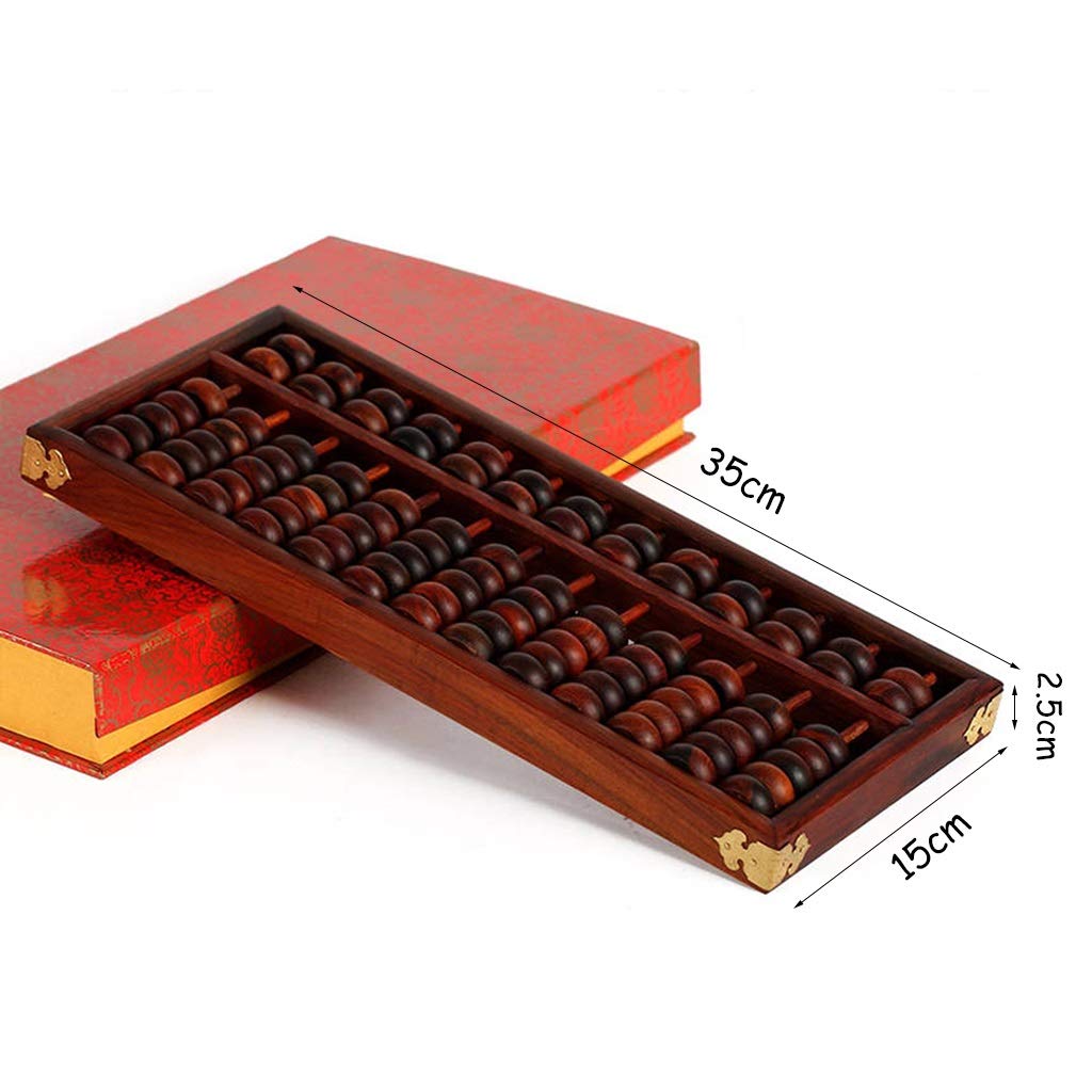 Boulier Standard à Chiffres, boulier en Bois, boulier Redwood Abacus Art Collection Abacus AC et étudiants boulier Mental décoration de Bureau(35 * 15 * 2.5cm)