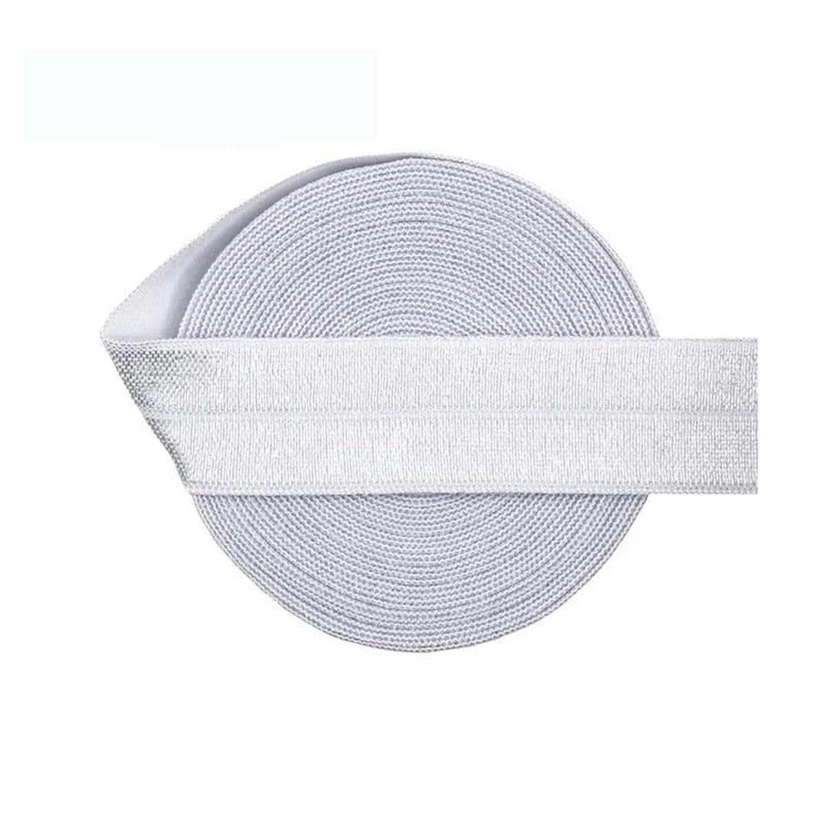 50 100 yardas por rollo de 3/4 "20 mm sólido brillante pliegue elástico Spandex banda de satén diadema vestido costura adorno de encaje - capuchino - 100 yardas