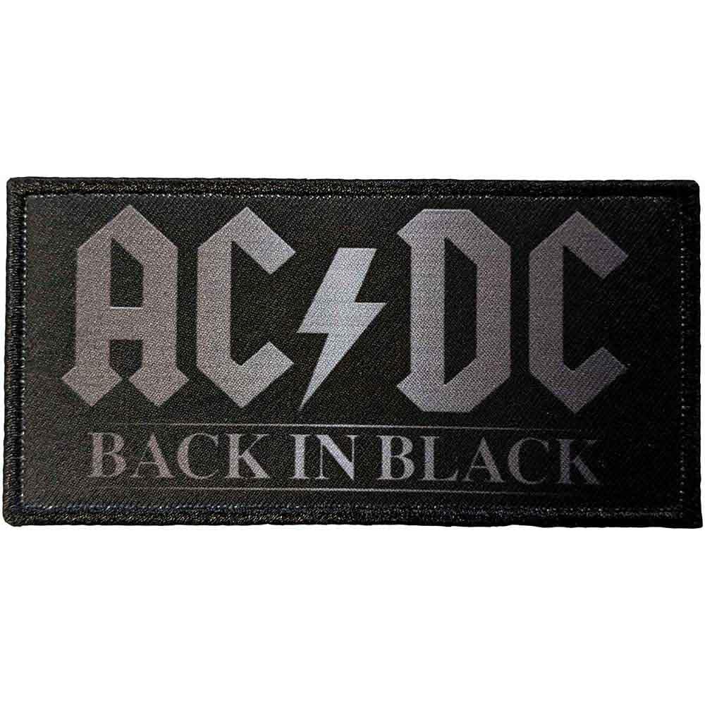 AC/DC Back In Black Patch NEW OFFICIAL