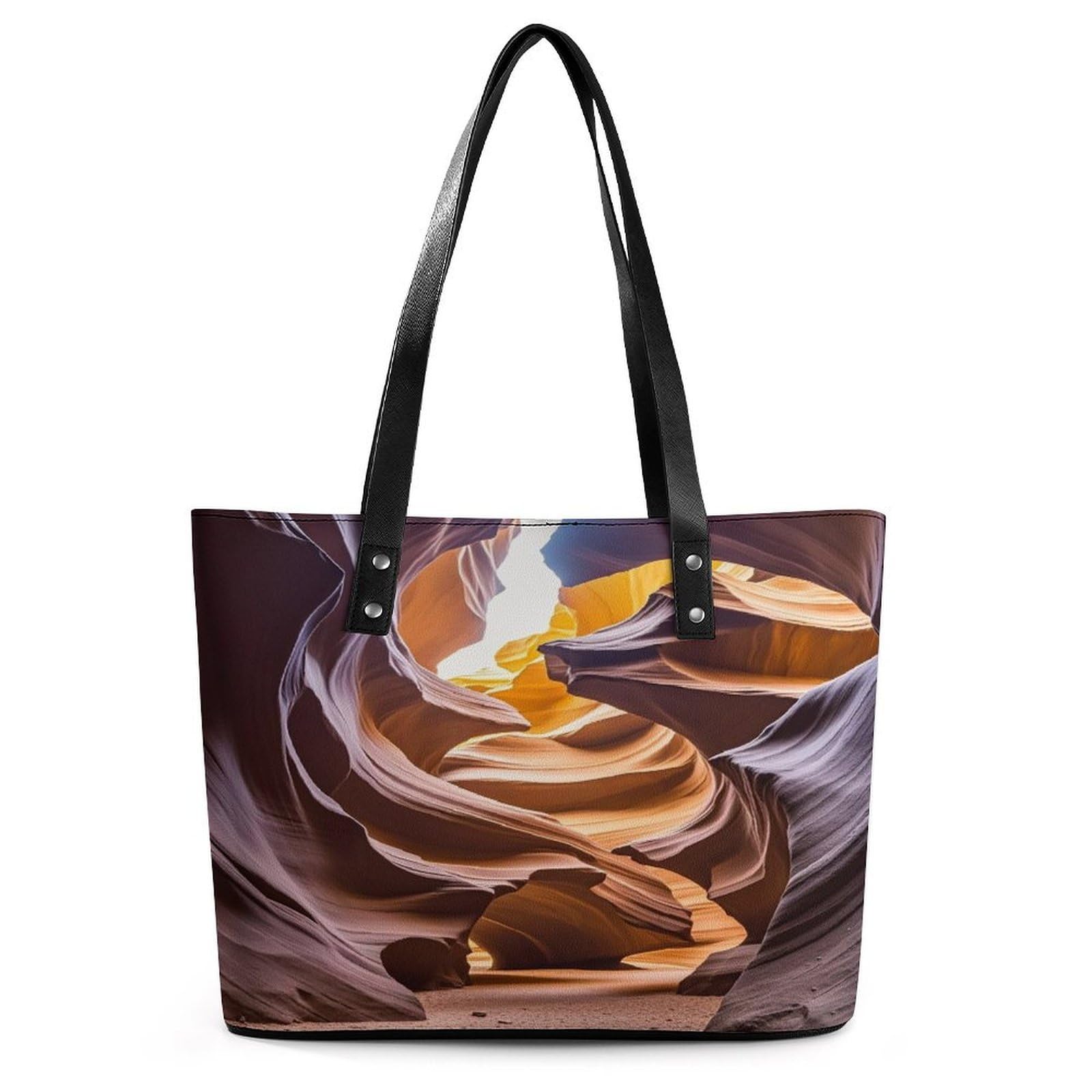 Antelope Canyon Handbag for Women Leather Tote Bag Exquisite Satchel Bags for Leather Ladies Handbag