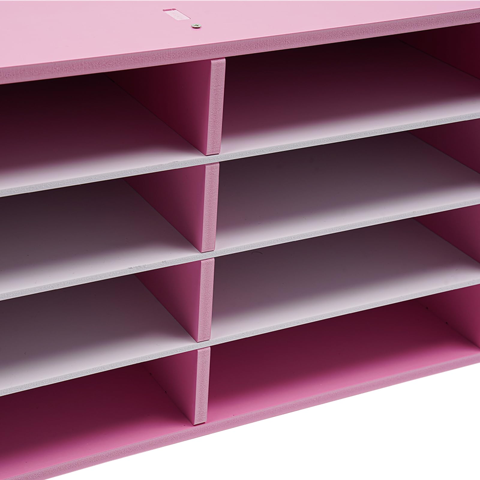 Organizer per letteratura con 12 scomparti e ripiani regolabili per l'organizzazione della casa e dell'aula, armadietto per posta, 78,7 x 30,5 x 30,5 cm