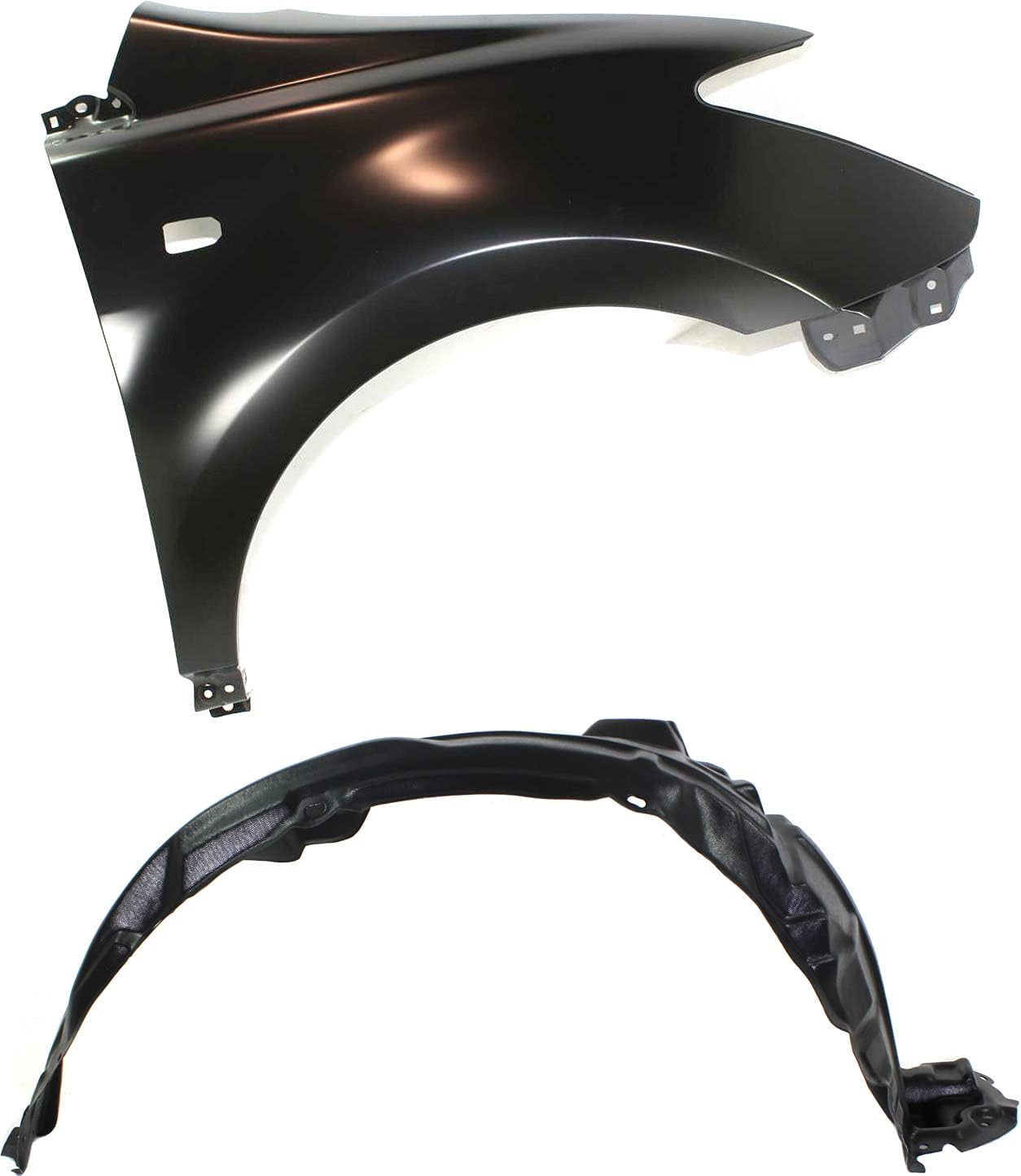 Evan Fischer Front, Passenger Side Fender Set of 2 Compatible with 2004-2006 Scion xA - SC1241101, SC1249101