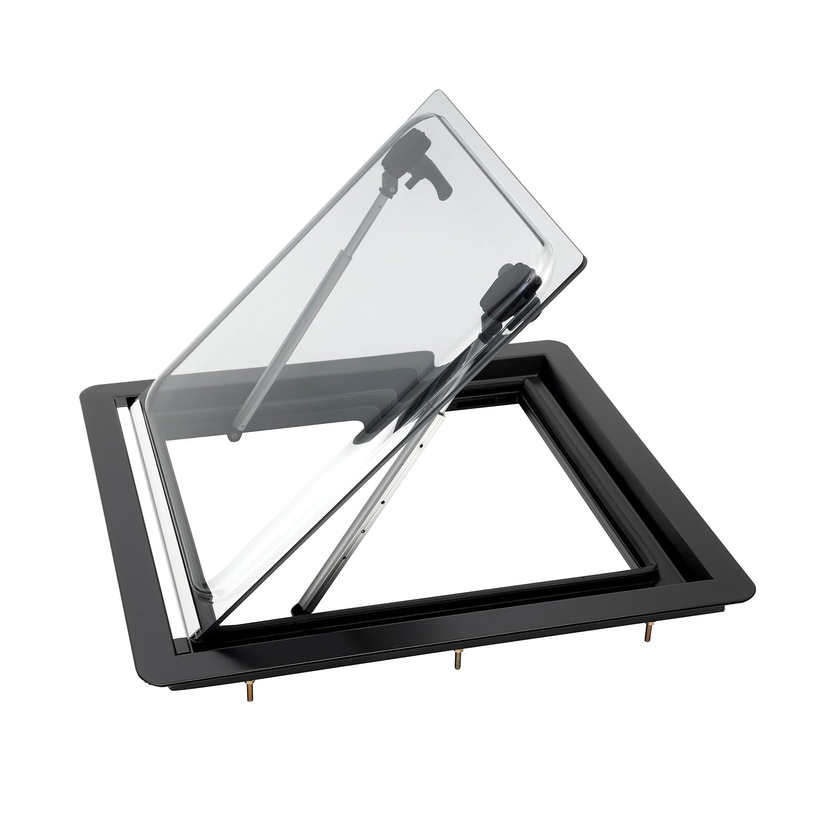 Cornice in ABS, per camper e furgone, finestra laterale, protezione della privacy, buon effetto ombreggiante, angolo regolabile, 45 x 50 cm