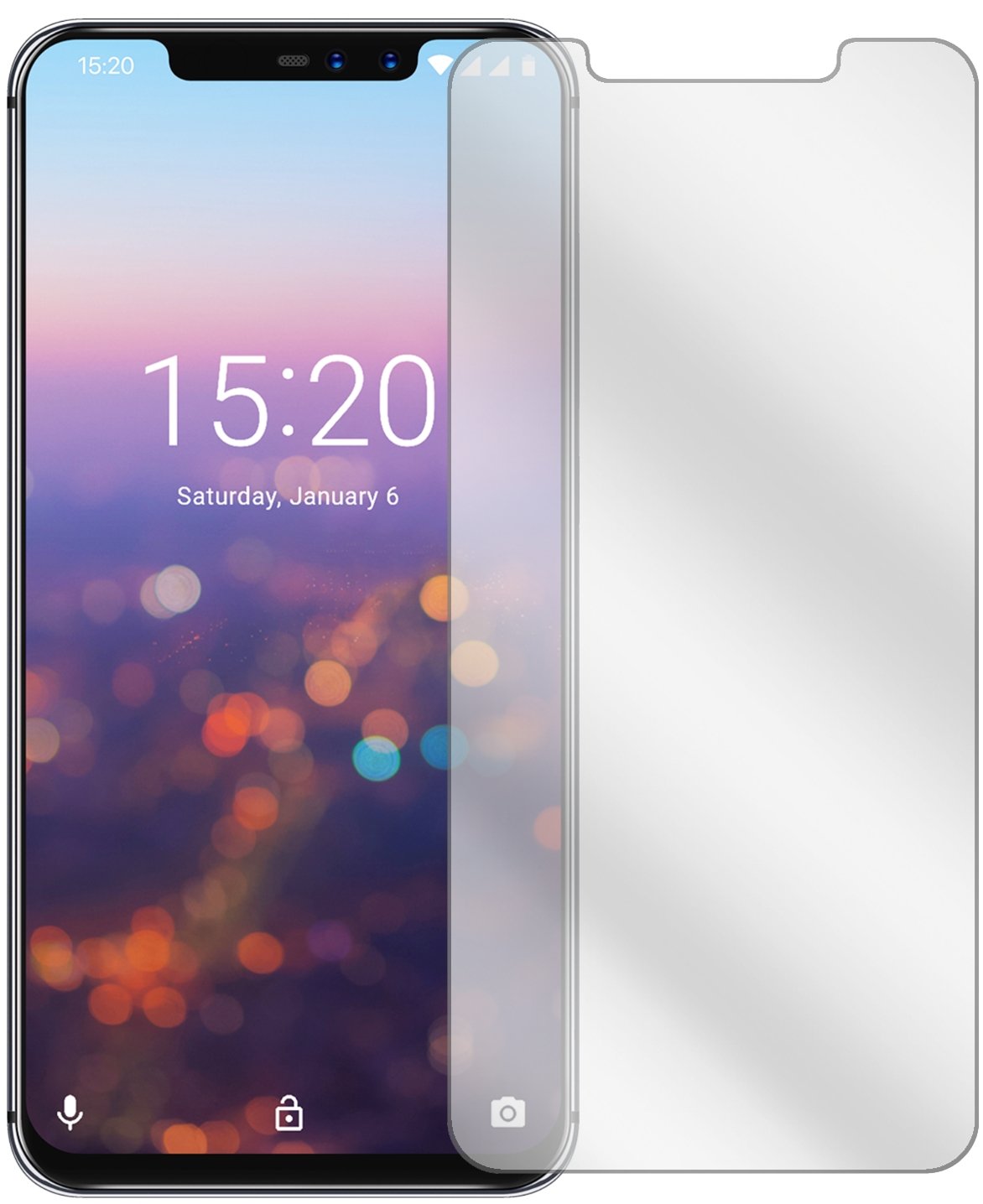 dipos I 2X Pellicola Protettiva Compatibile con Vivo Z1