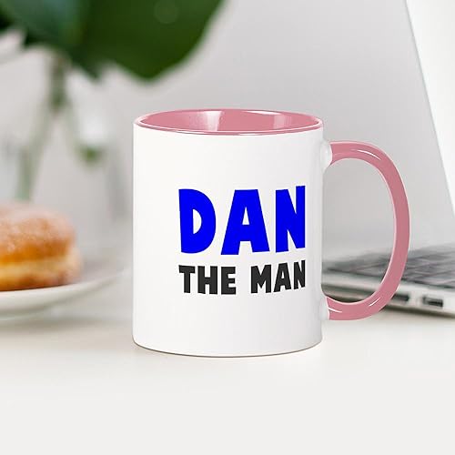 Miniatura 9 de CafePress Dan The Man Mugs - Taza de café de cerámica, taza de té, 11 onzas