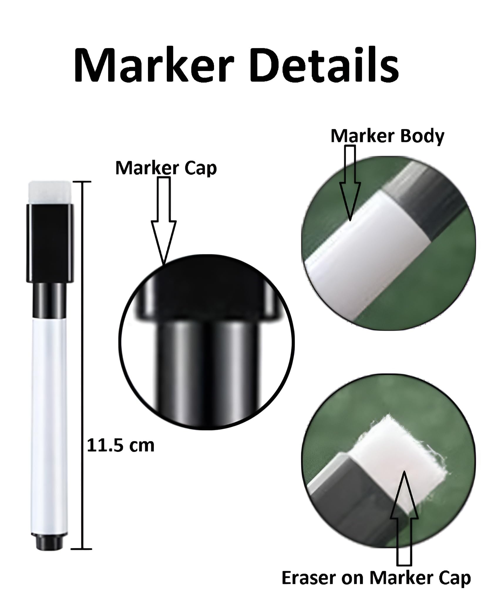 YAJNAS 45x200 CM Whiteboard Sticker for Kids, Home, School & Office, Self-Adhesive Removable, Waterproof White Board Sticker Perfect for Writing & Drawing on Smooth Surfaces -1.5 x 6.5 Ft 3