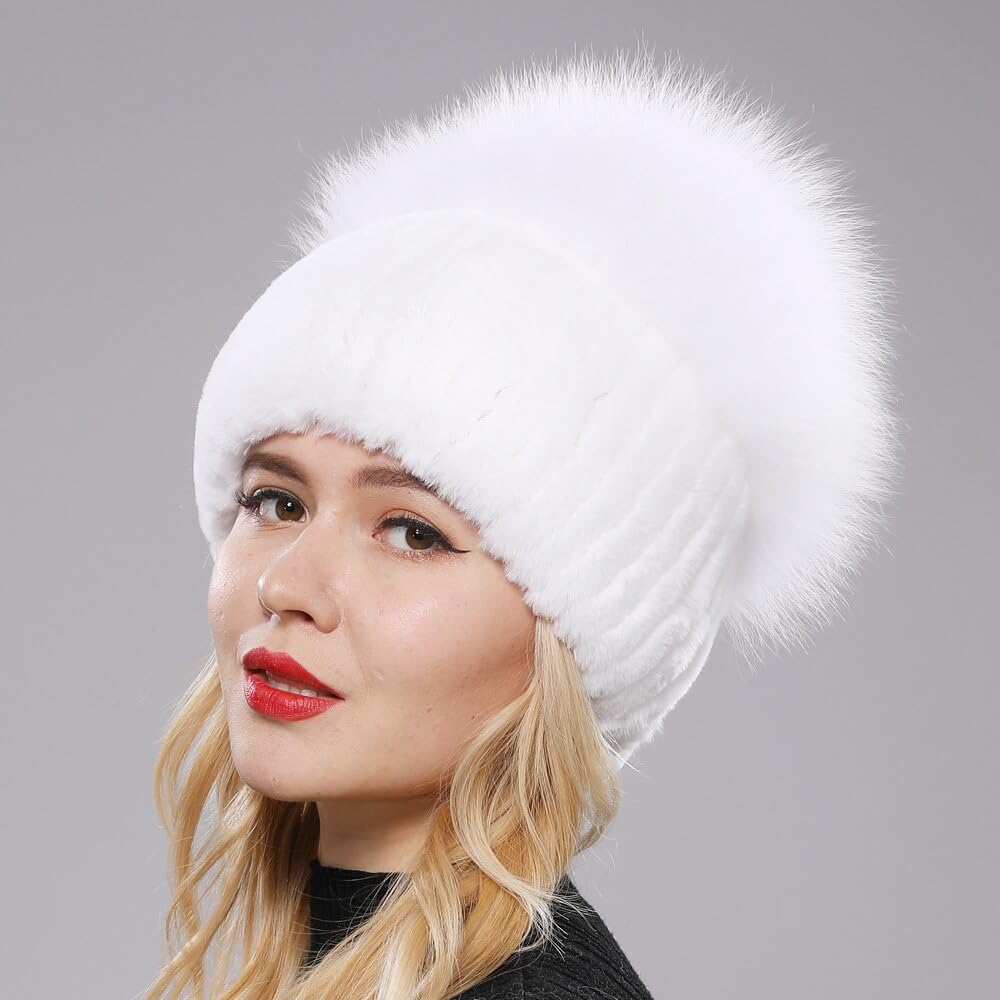 Damska zimowa czapka dzianinowa Top Natural Cap Beanies (wino czerwone, jeden rozmiar)