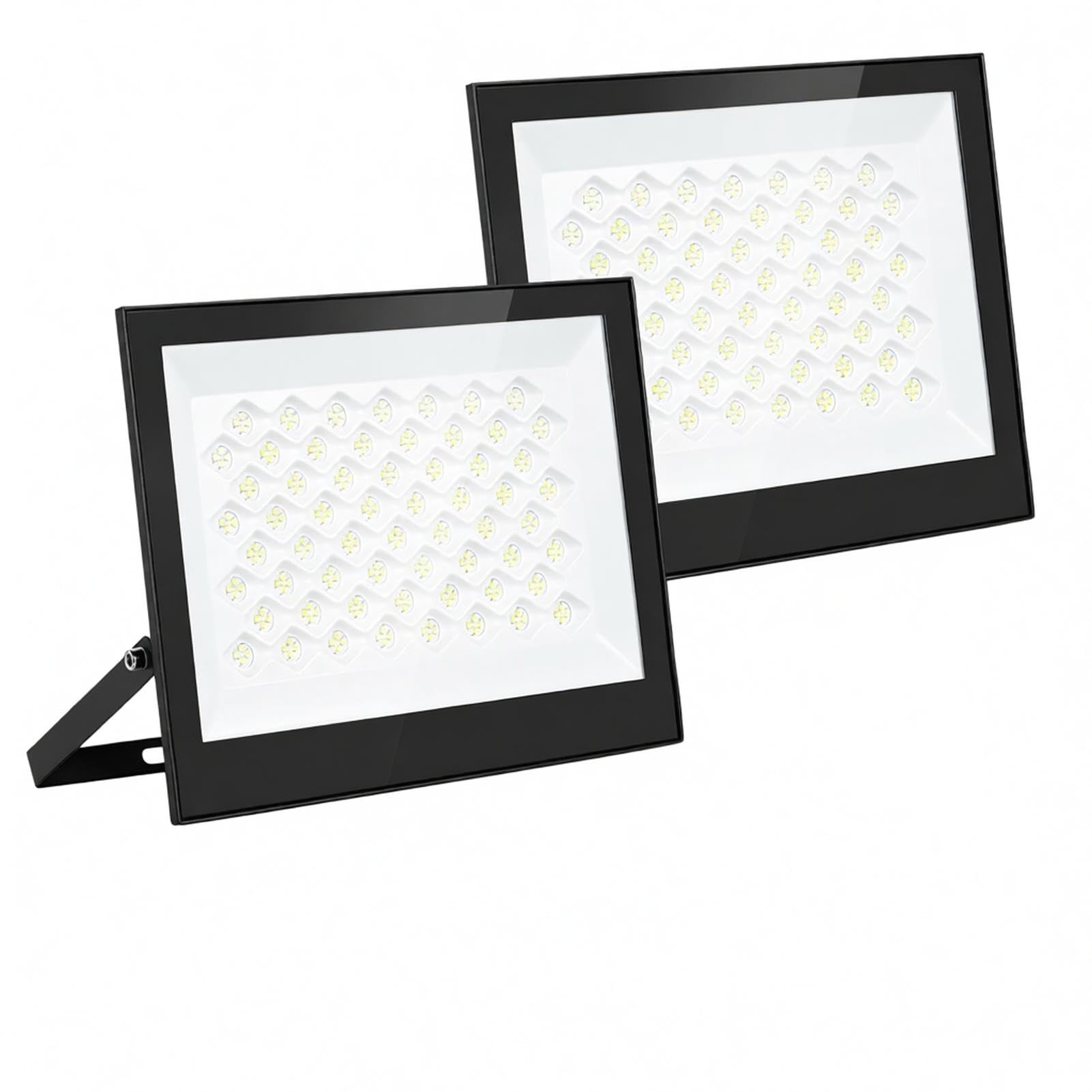2 Pezzi Faretto LED da Esterno 200W, 20000LM 6500K Faro Led, Proiettore | 240LEDs, Regolabile 180°, IP66 Impermeabile Luci di Sicurezza per Giardino, Cortile, Garage, Magazzini, Hotel, Parete