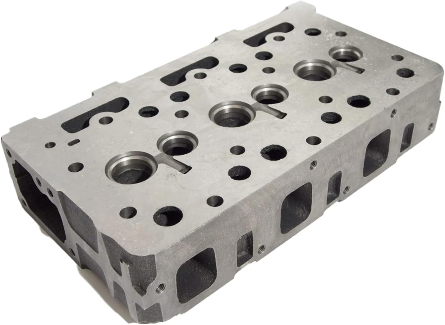 Cylinder Head Compatible for Kubota D1402 Engine (Bare Cylinder Head, Type A: with hole)