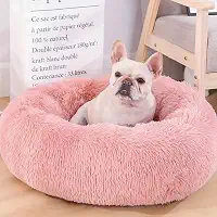 CAMINHA DONUT NUVEM PET PELUCIA G REDONDA CAMA PELUCIADA NINHO CASINHA CASA COLCHONETE Cachorros E Gatos PELUCIADO FUNDO ANTIDERRAPANTE QUALIDADE PREMIUM G 60CM (ROSA)