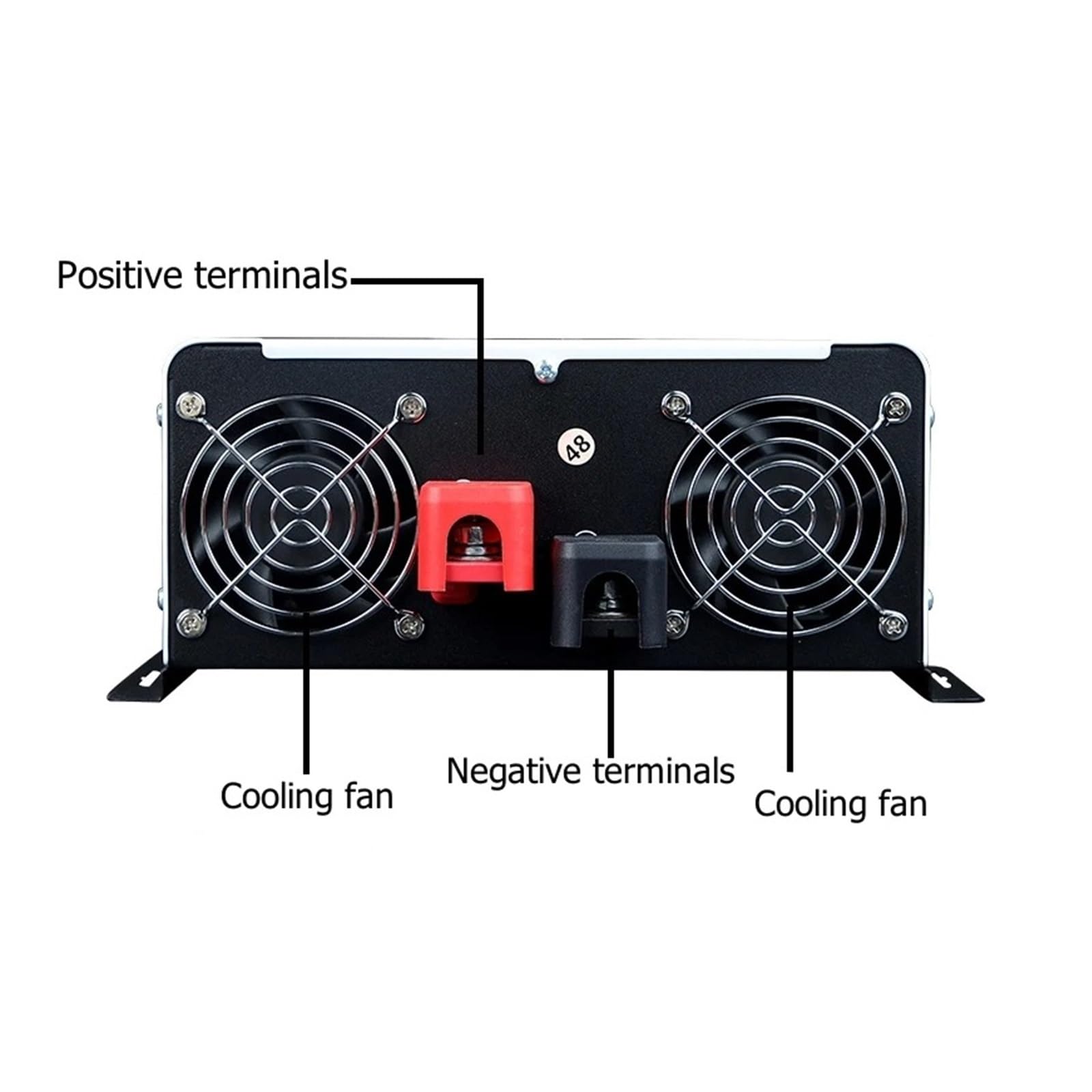 Onduleur Solaire Hybride 5000 W 12 V 24 V 48 V 60 V CC vers 220 V CA Chargeur 5 KW Onde Sinusoïdale, Chargeur Portable 12 V 220 V(12V,110V(60HZ),Universal)