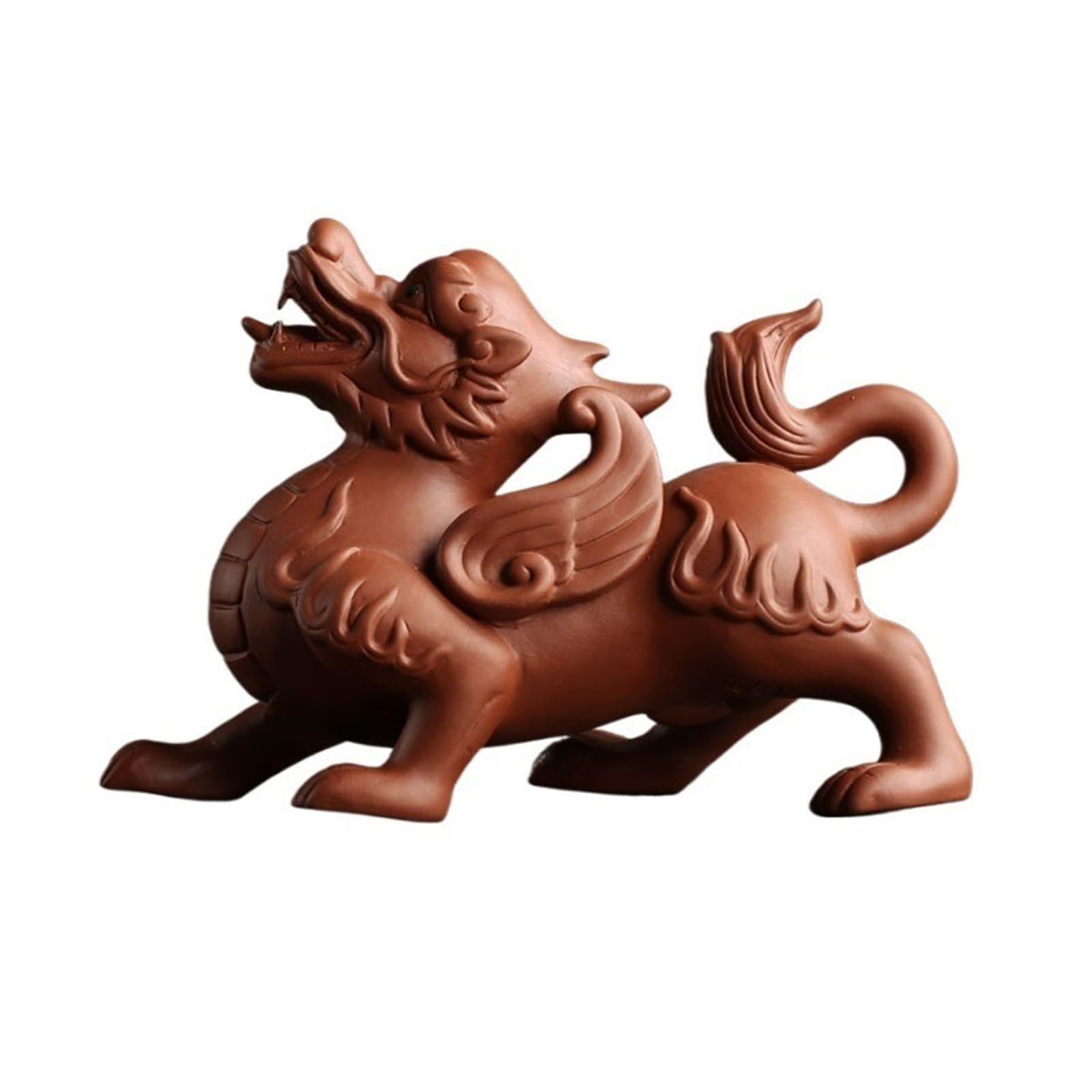 BHGFYXBS Statues Ornament Chinese Purple Clay Tea Tray Ornament Pixiu Modeling Wealth Attracting Feng Shui Ornament Home Home Decorations Feng Shui Decoration,size_name-A