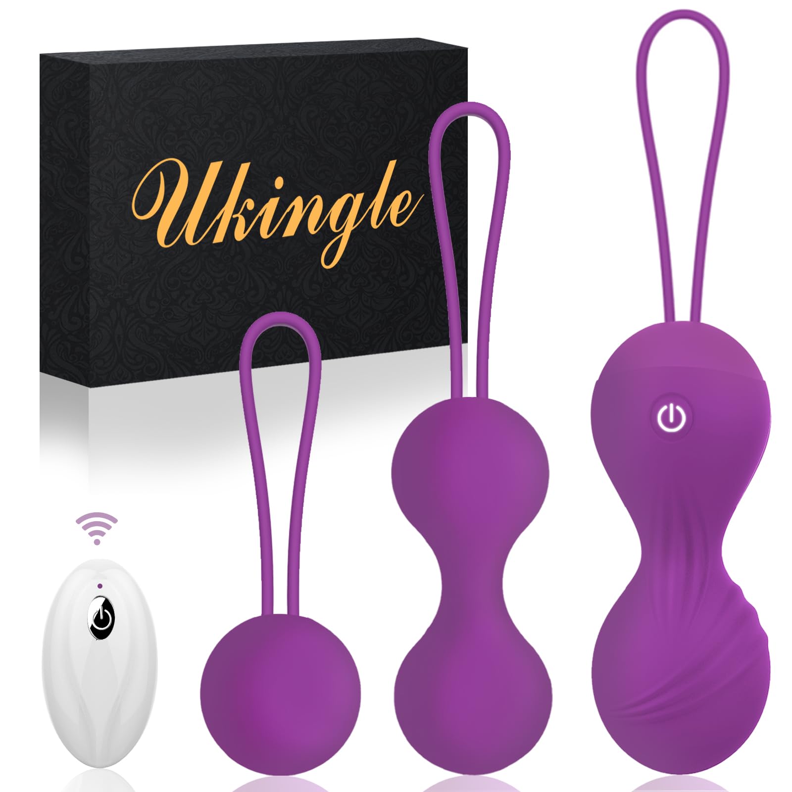 Vibratoreper Donna Professionale Ovetto Vibrante Donna Telecomando Vibratore Vibratoriper Donne 3 IN 1 Palline di Kegel Sex Toys con 10 Modalità, Esercizi Per il Pavimento Pelvico Sexytoysys Donna
