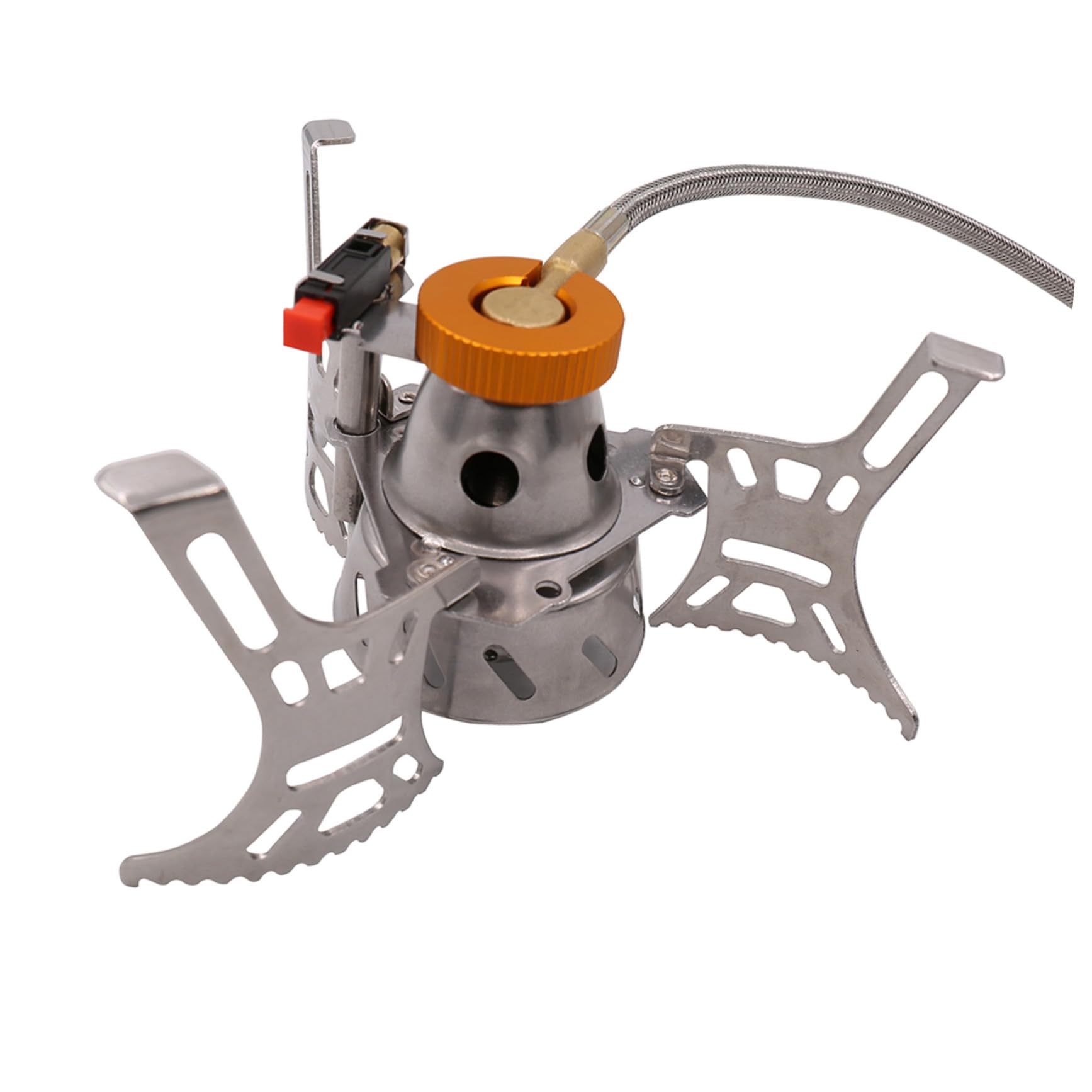 Hornillo Camping Gas Portátil con Soporte Estable Diseño Sencillo Ahorro Energético Multifunción para Cocinar y Hornear para Exteriores y Senderismo