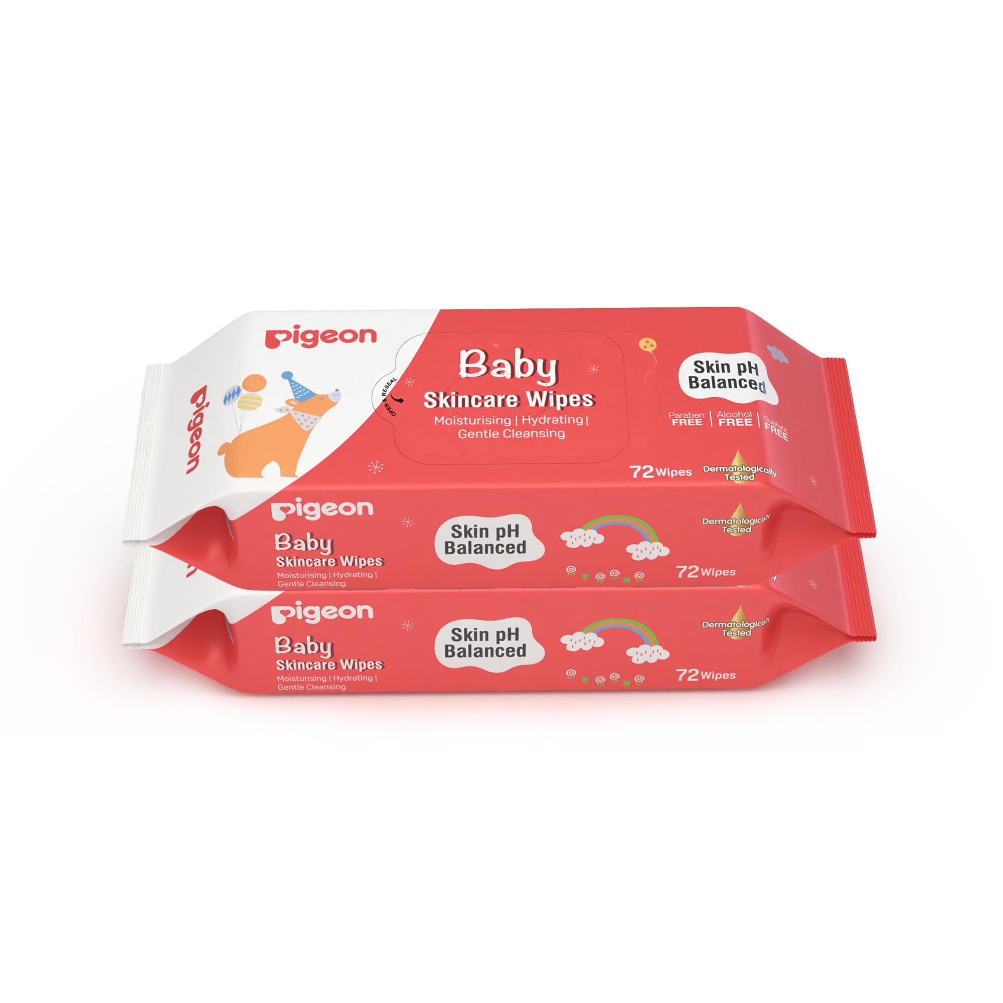 Pigeon Baby Skincare Wipes 72 Sheets Combo (Pack of 2)-picture-14