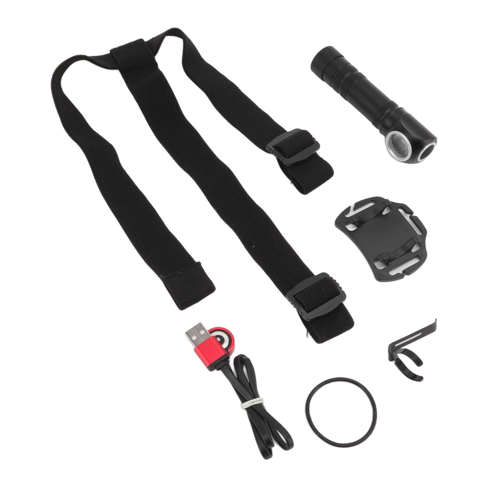 Linterna frontal LED para exteriores y acampadas nocturnas con USB 8