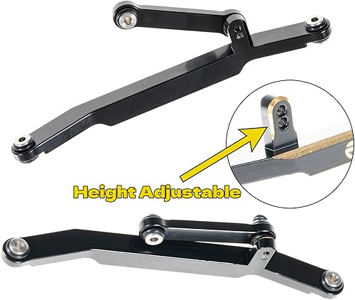 Miniatura 4 de RampCrab Enlaces de dirección RC para SCX24 AX24, latón de alto apriete para 124 RC Crawler Axial SCX24 AX24 Bronco Deadbolt JLU B-17 Gladiator C10,