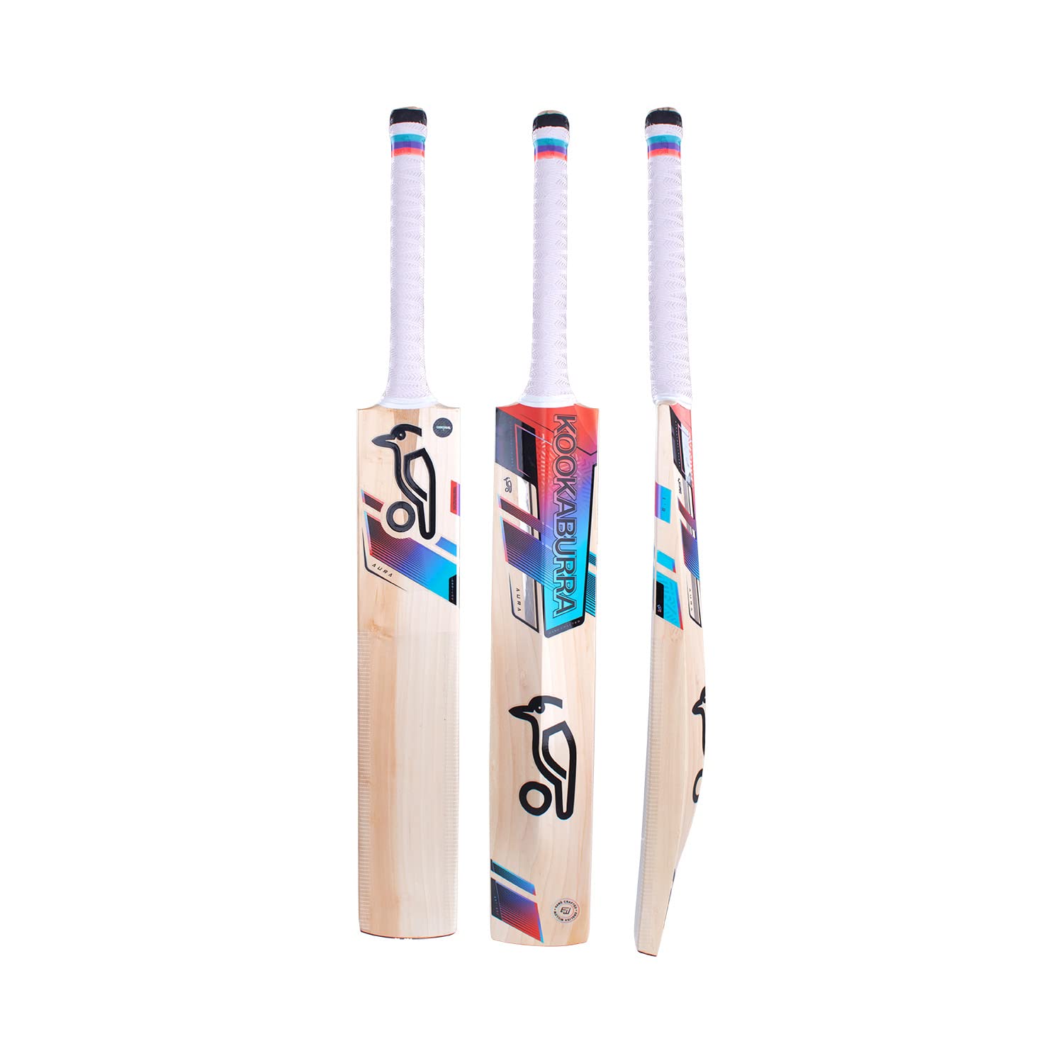 Kookaburra Hat Aura 6.1 Cricketschläger, violett, Kurzer Griff
