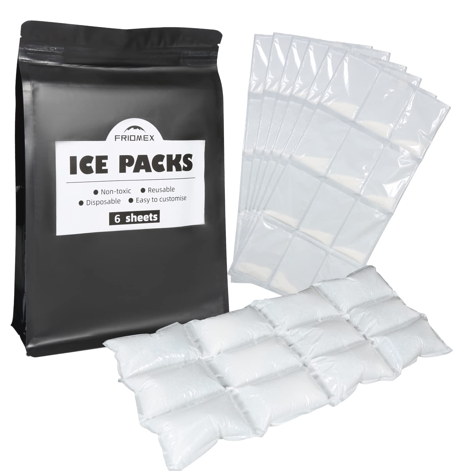 Buy Friomex Dry Ice for Shipping, Ice Packs for Coolers, Cold Packs for