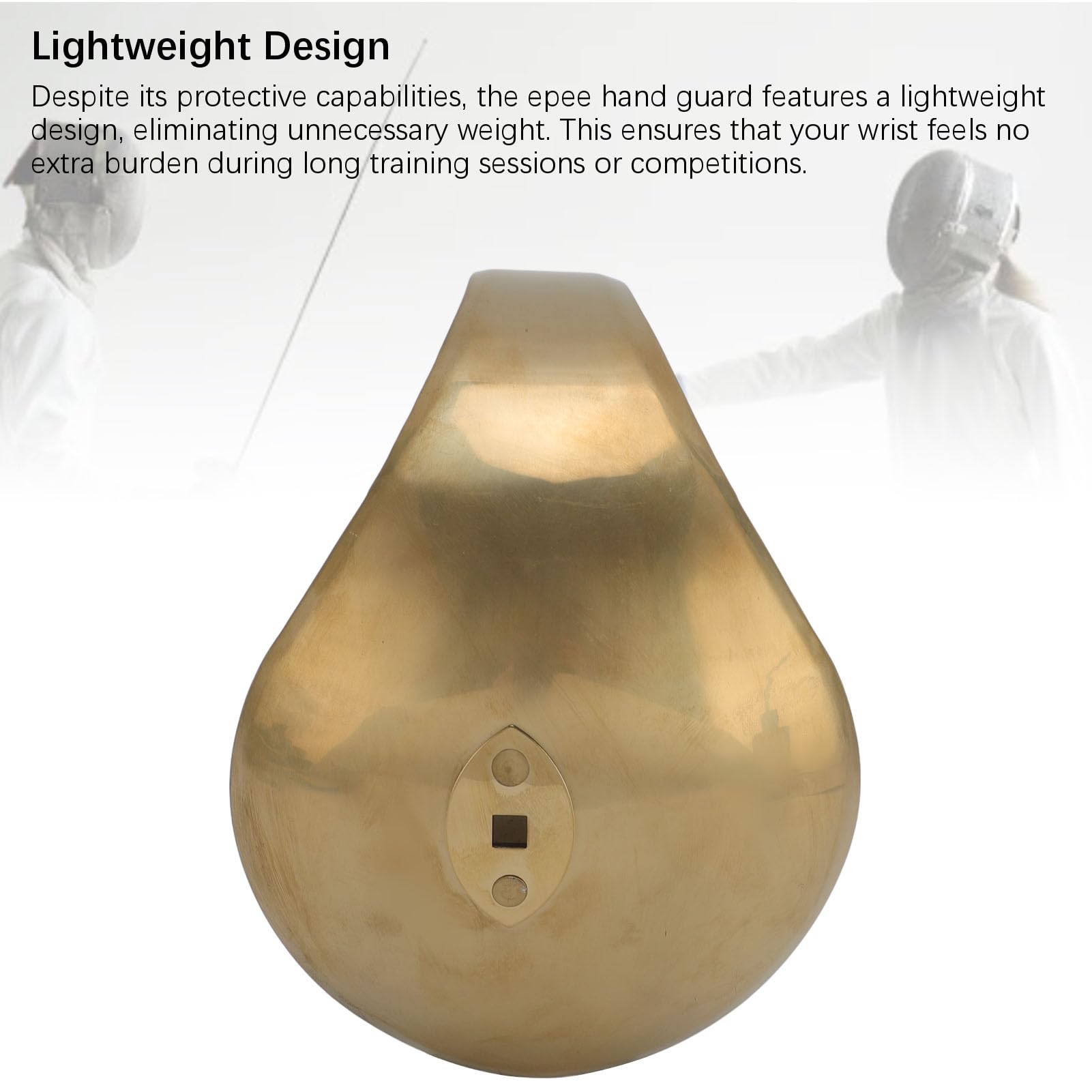 SUNGOOYUE Fencing Hand Guard, Stainless Steel Foil Epee Sword Hand Guard Plate Protector for Competition Training