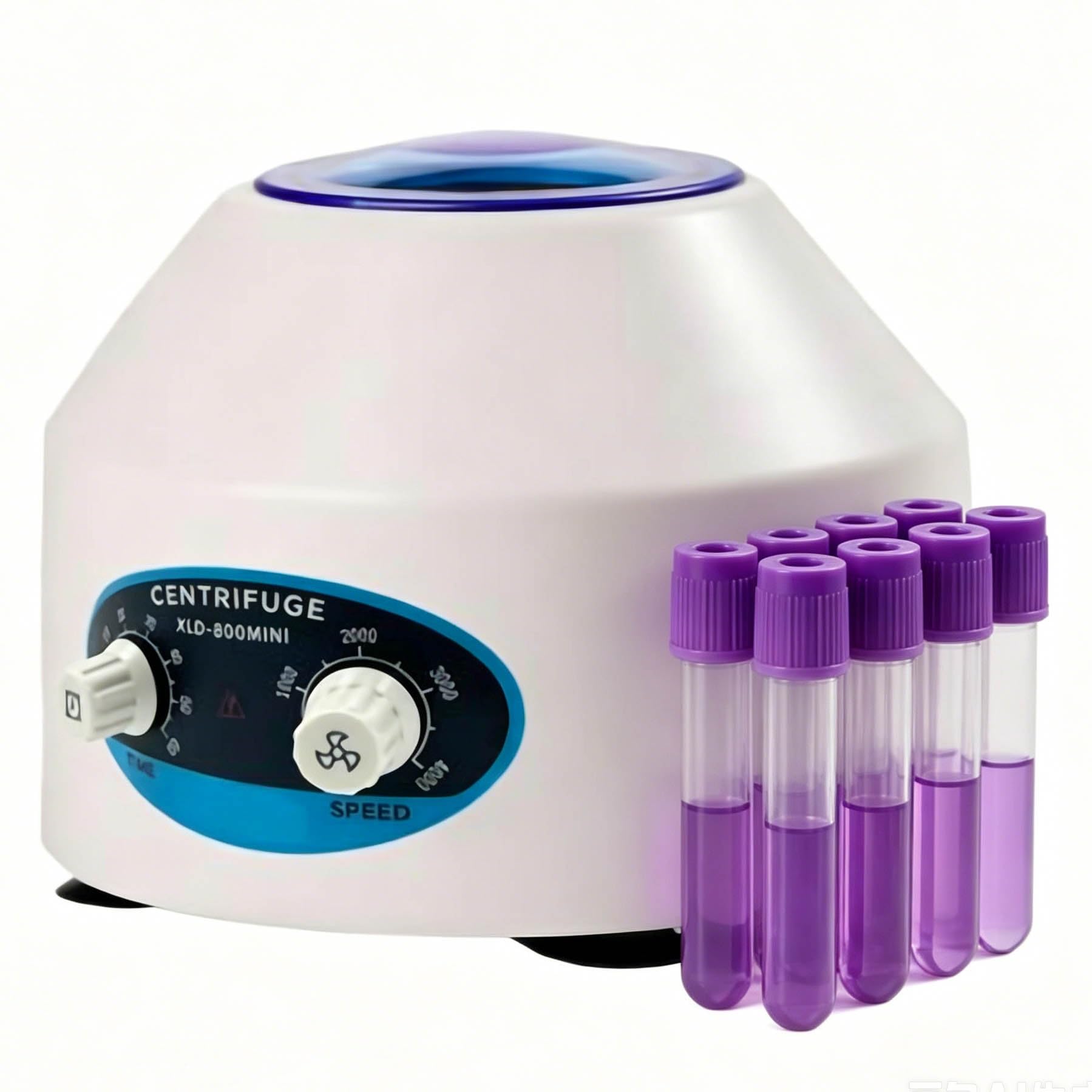 Mini centrifuga da laboratorio, bassa velocità 300–4000 giri/min con regolazione continua della velocità e timer da 0-60 minuti, centrifuga da banco