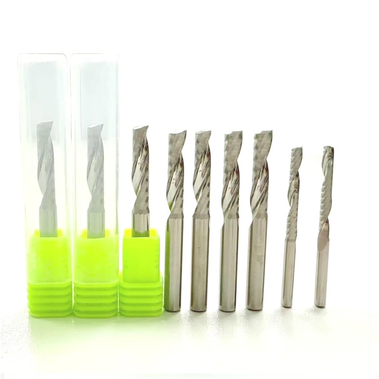 Lot de 10 fraises à spirales en carbure de tungstène de 3 mm, 4 mm et 6 mm de diamètre for le travail du bois.,Outil de bricolage(6x22mm)