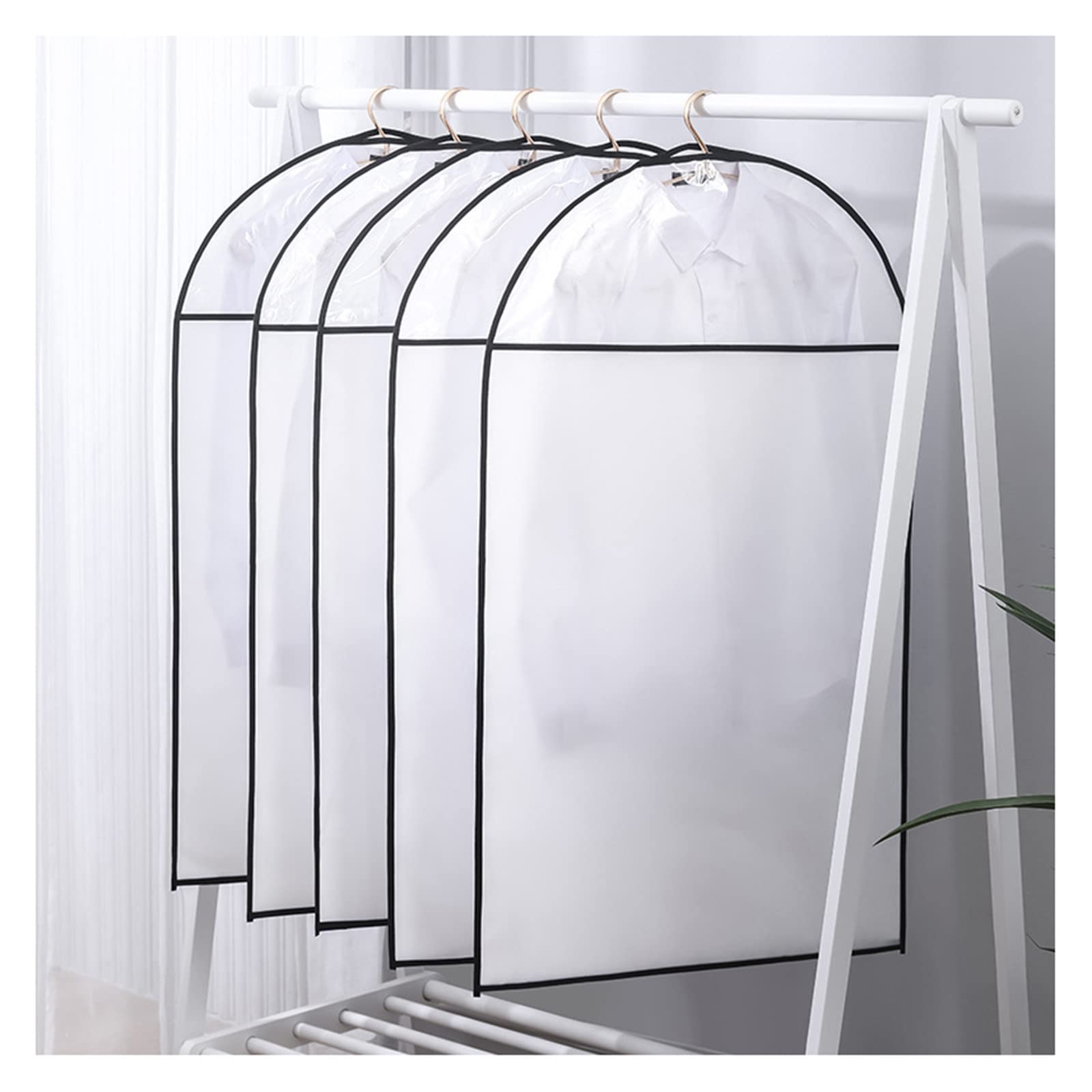 Borse da Viaggio per Abiti da 5 Pezzi, Borse per Abiti in Tessuto Non Tessuto Traspirante per Abiti, Smoking, Abiti, Cappotti, Borsa Porta Abiti,60×140cm