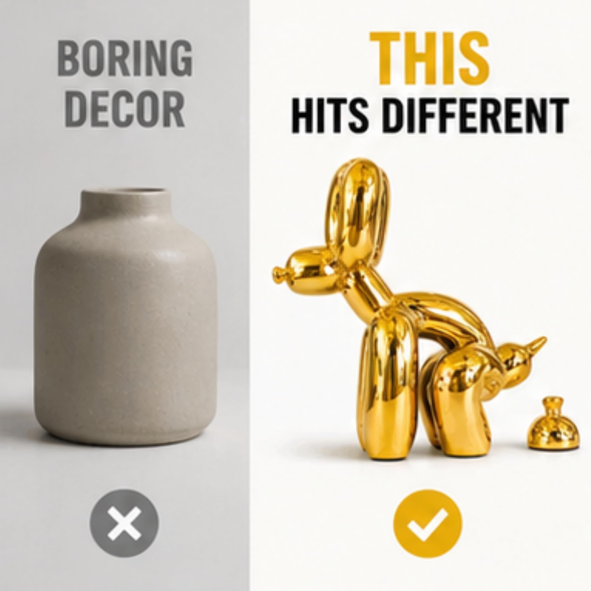 Amazon.co.jp: Pozbee うんち犬の彫刻 ゴールド、ペット愛好家のための
