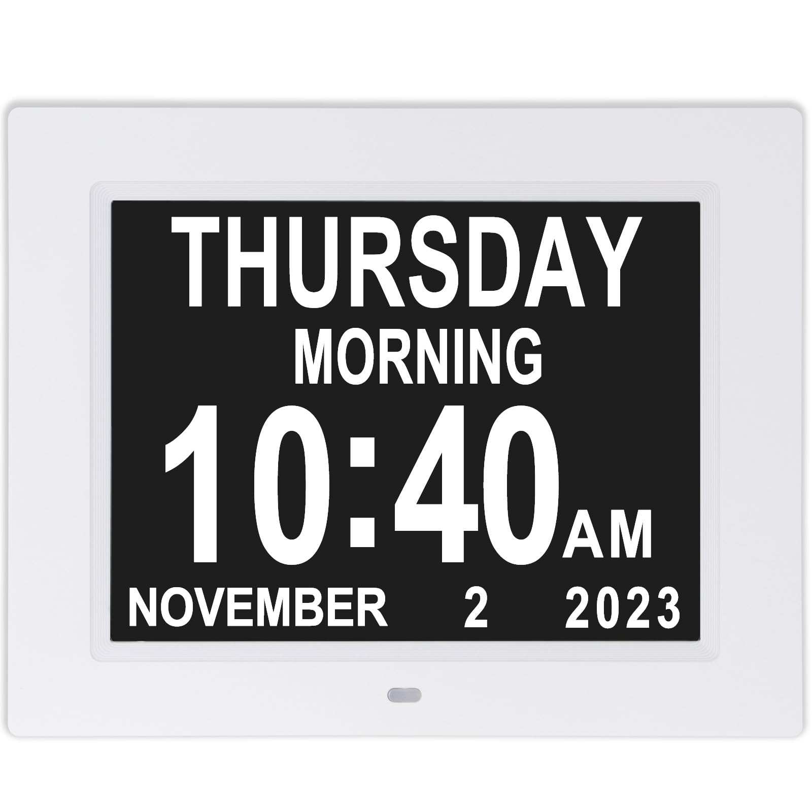 Irednolw Clock with Day and Date for Elderly, Calendar Dementia Clock for Seniors