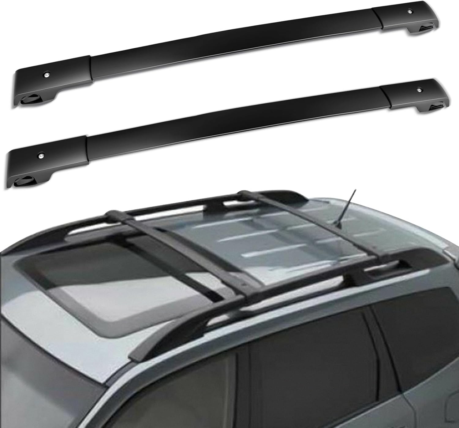 SCITOO 165LBS Roof Rack Cross Bars Fit For Subaru Forester 2009-2013 Cargo Crossbar Black