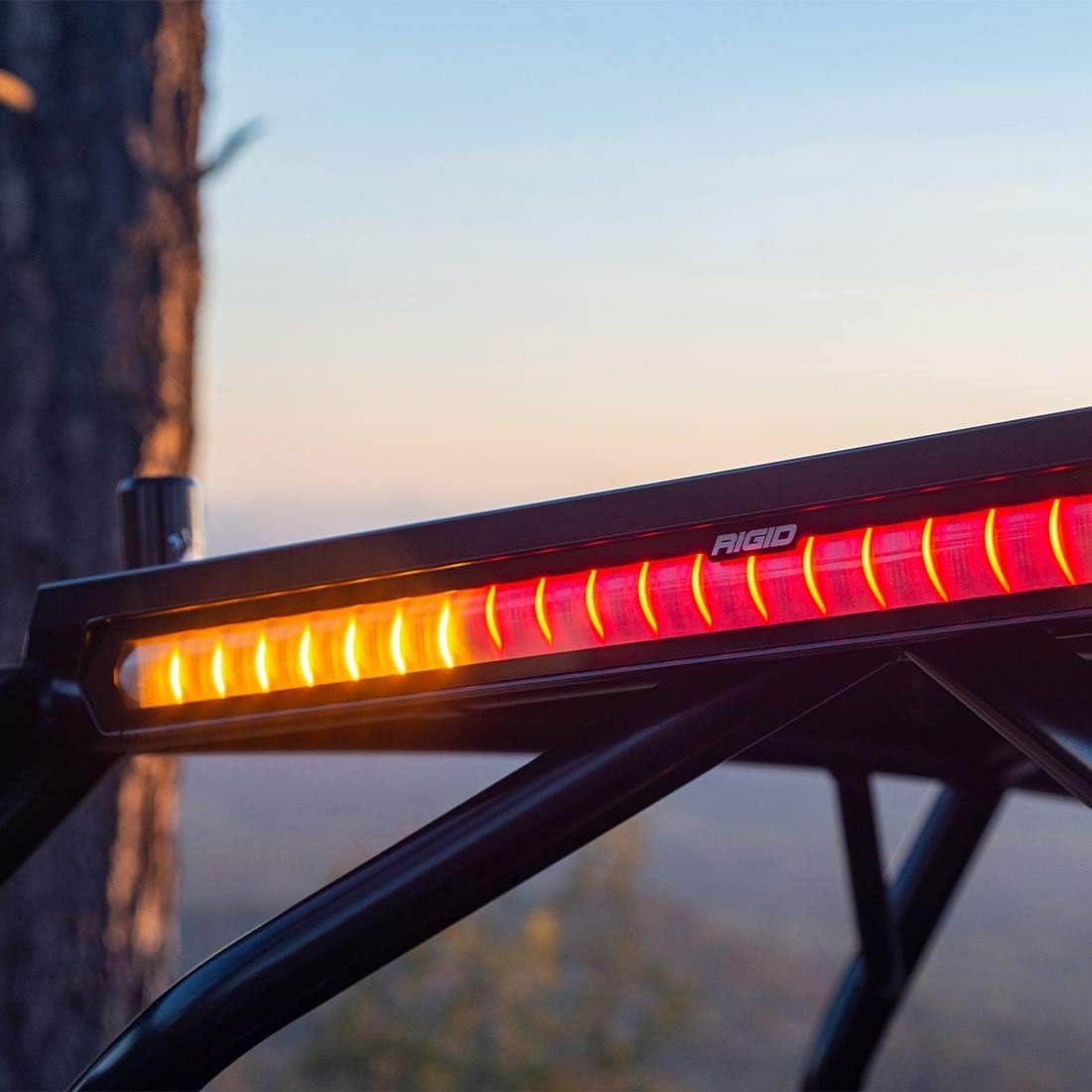 Rigid Industries - 901801 Chase Rear Facing, 27 Mode, 5 Color LED Light Bar 28-inch, Tube Mount (28 inches)