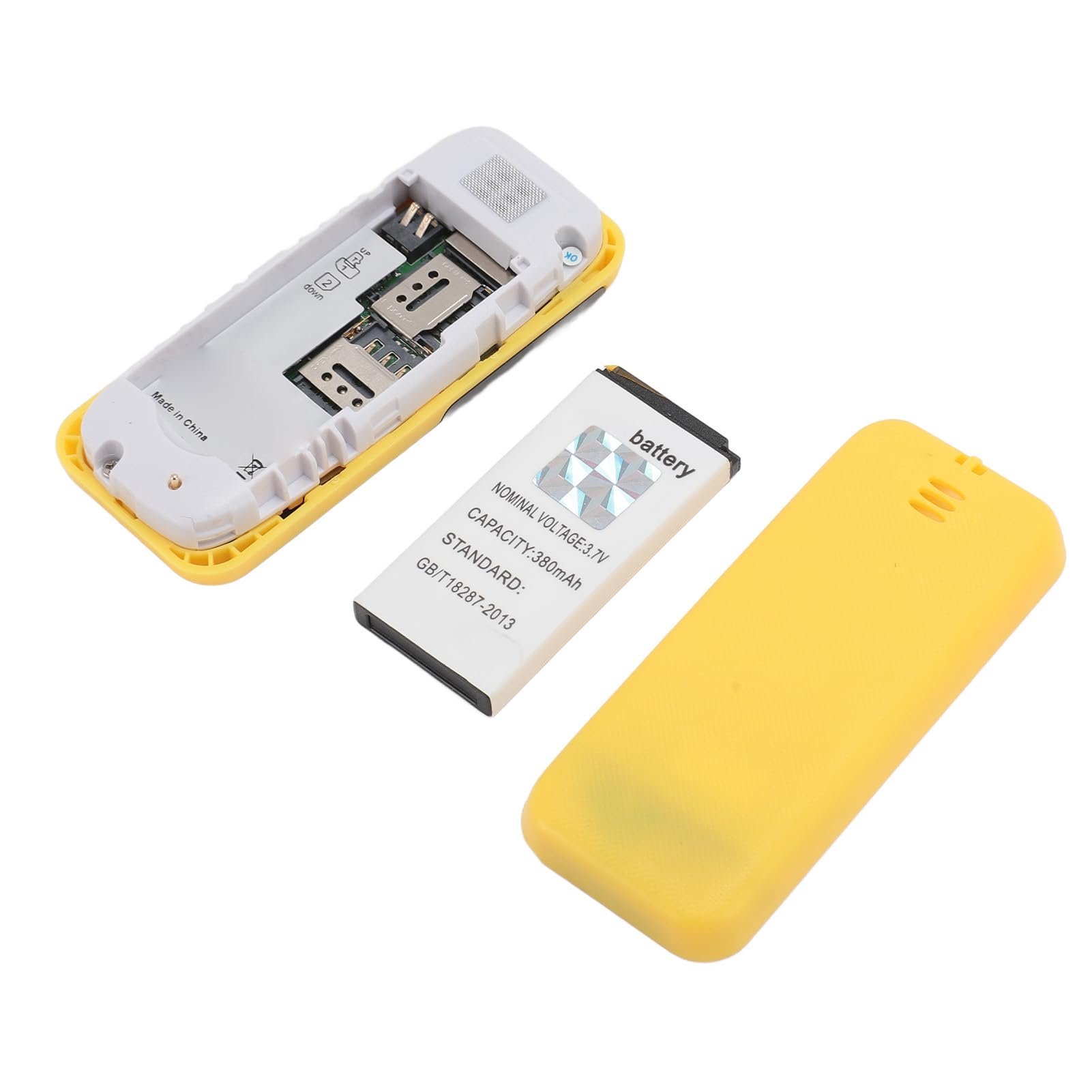 Goshyda Handy, Kompaktes Design, Dual-Nano-SIM-Karten, Geringere Strahlungsrate, Eingebauter Lithium 57 G, mit Ladekabel, Zum Schutz Schwangerer Frauen und Kinder vor Strahlung