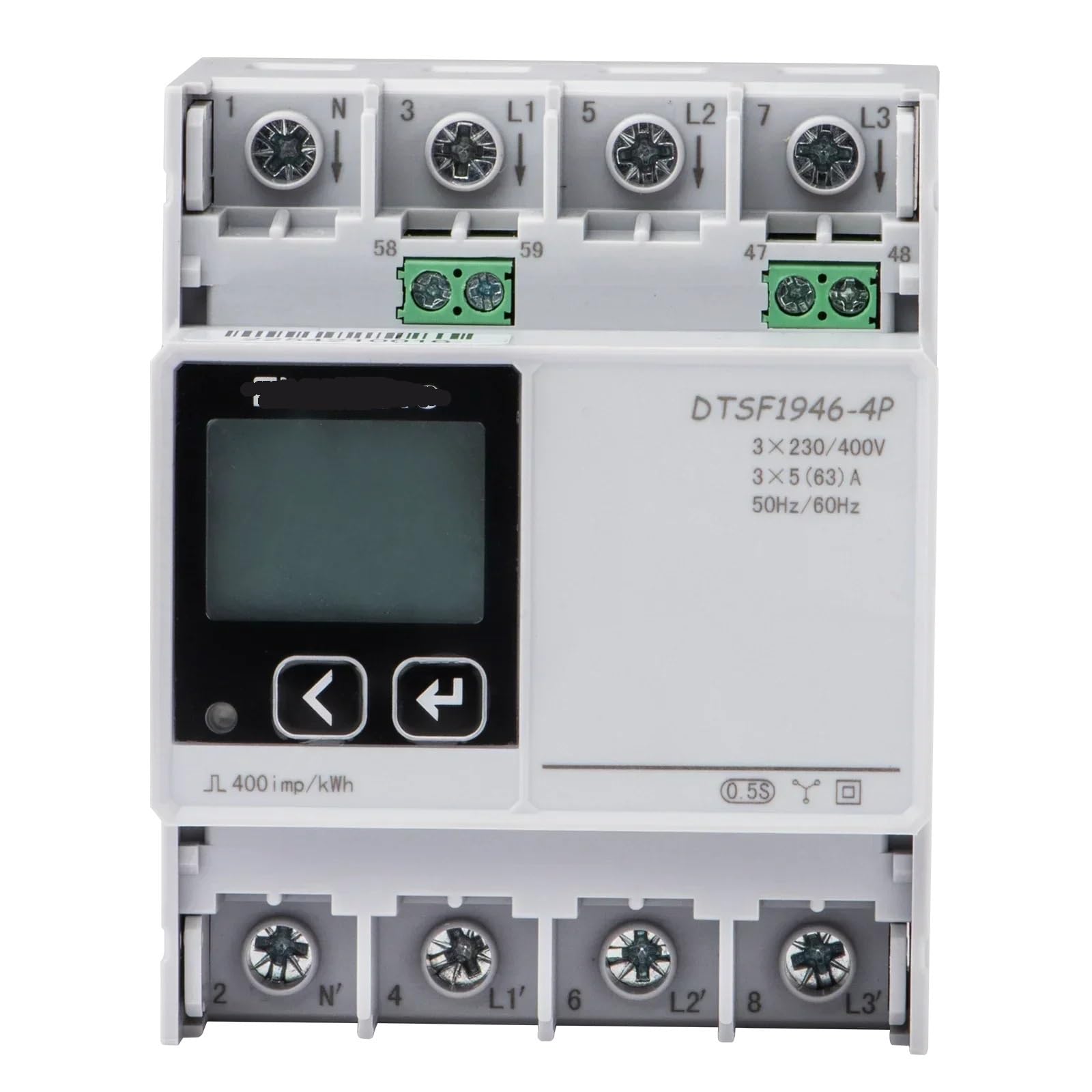 Contatore di energia elettrica tariffaria, consumo di elettricità trifase RS485 DIN Rail, multimetro inverter solare DTSF1946-4P