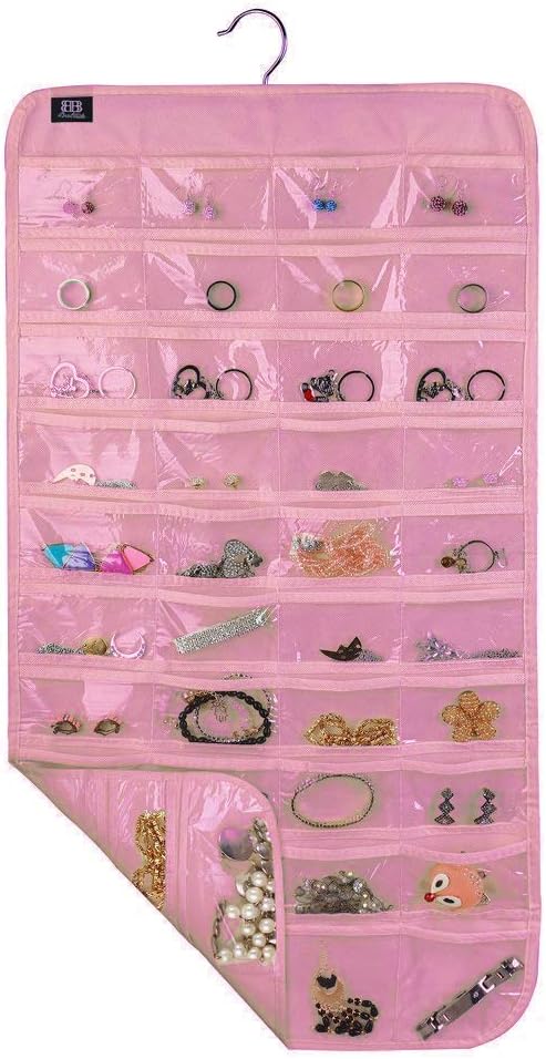 Hanging Jewelry Organizer,Accessories Organizer,80 Pocket Organizer for Holding Jewelries