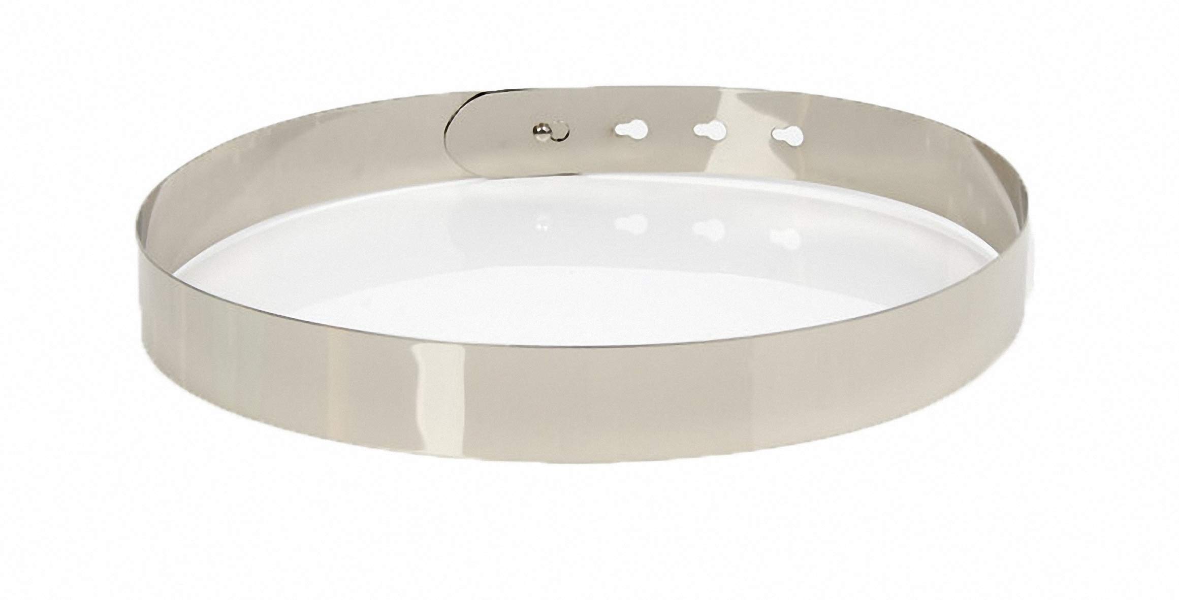 Ulalaza Womens Full Metal Sleek Mirror Plate Waistband Belt Chain Dress Decorated Skinny Golden Silver Belt