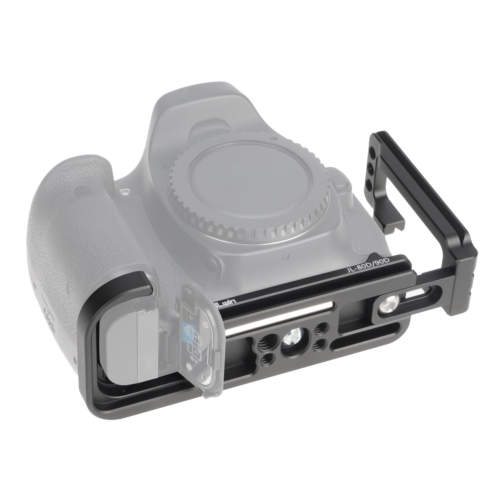 FOTGA Piastra A L Per Canon EOS 70D/80D/90D – Sgancio Rapido In Alluminio, Compatibile Arca Swiss, Espandibile E Con Fori Accessori - 3