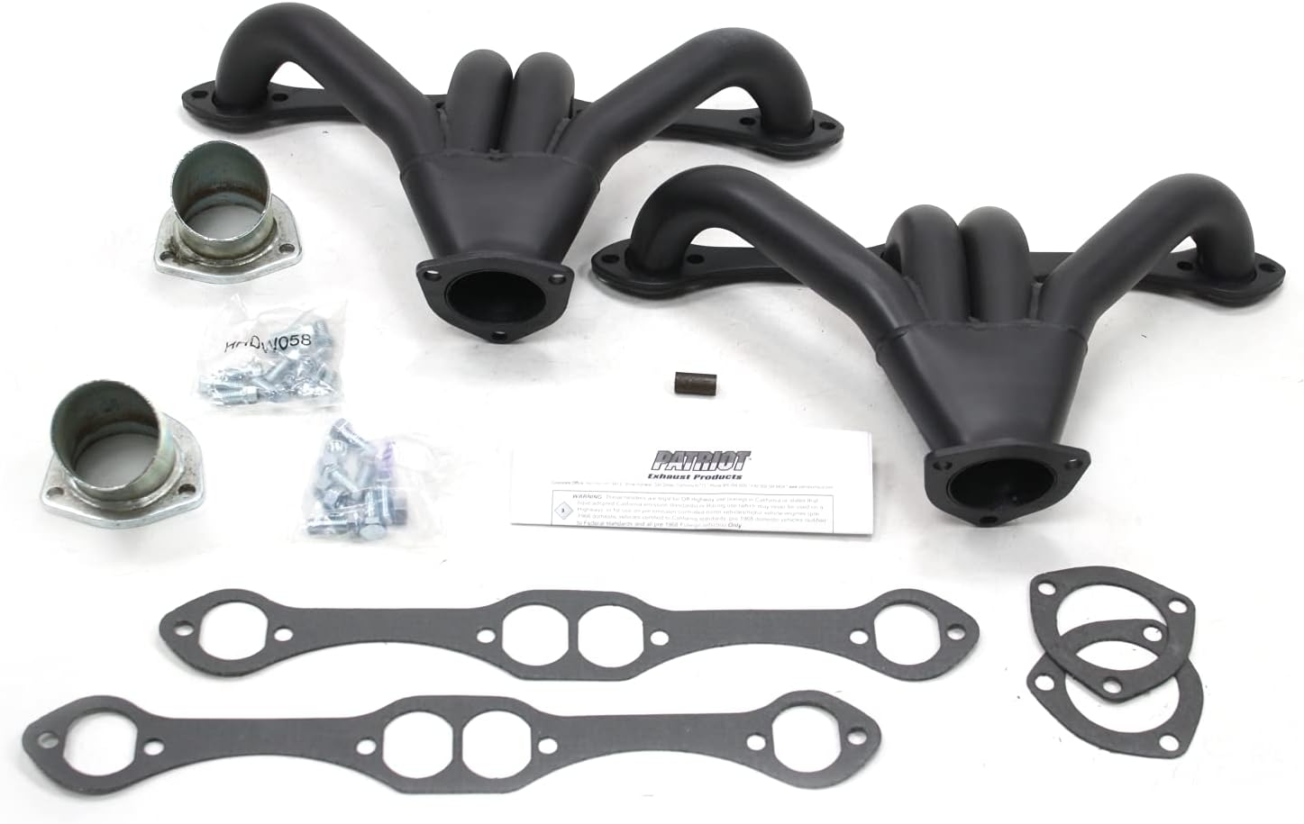 Patriot (H8065-B) 1-5/8" Black Coating Hi-Temperature Tight Tuck Exhaust Header