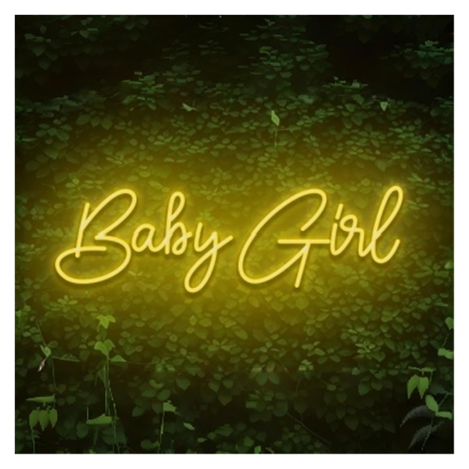 RONGCH Hanging Art Signs Baby Girl Neon Sign Nursery Room Dorm Beauty Salon Home Wall Decor Party Bar Storefront Window Display Business Entrance 50cm
