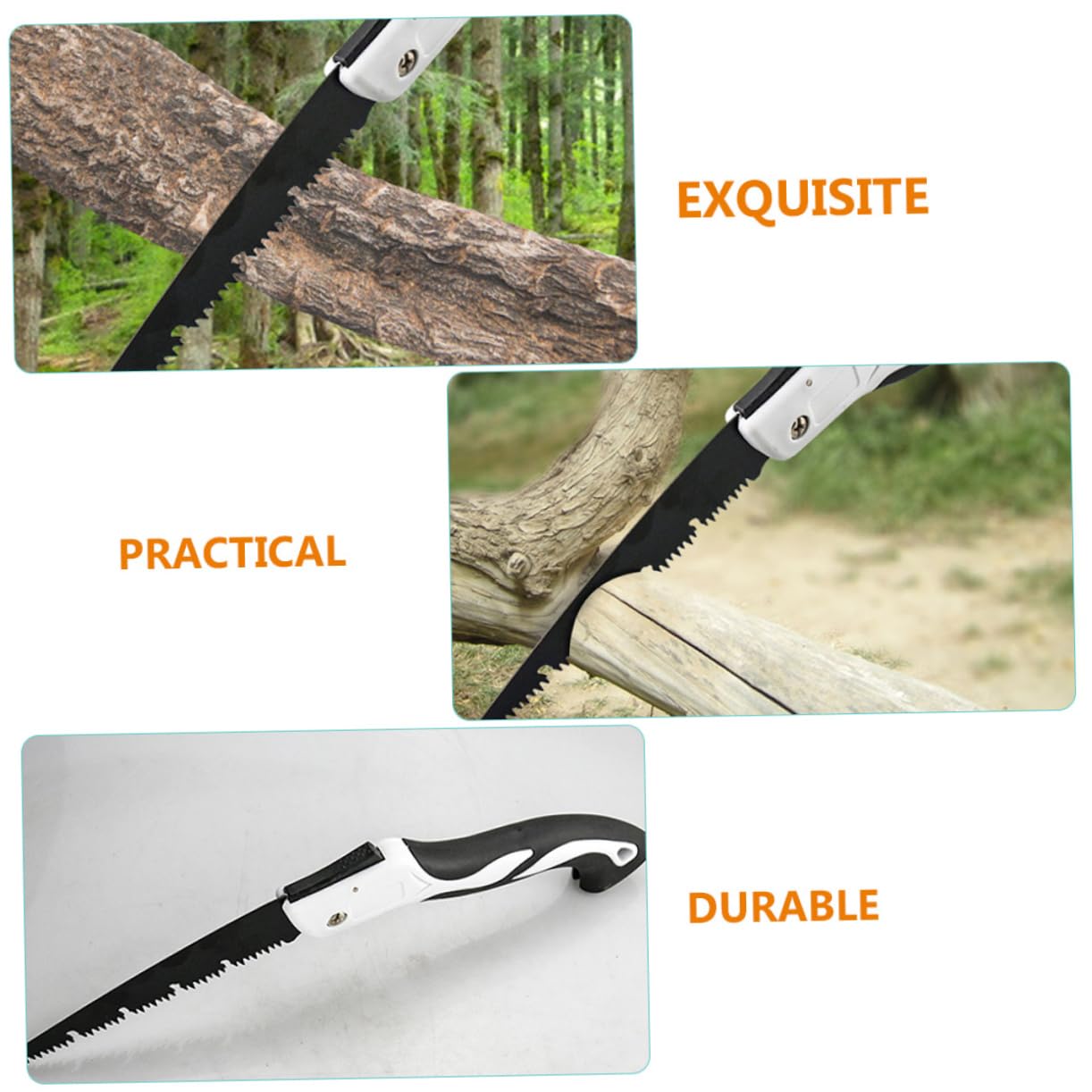 Hemobllo Seghetto Pieghevole per Potatura Utensile da Giardinaggio con Ergonomico per Taglio e per Potatura e Attività Outdoor