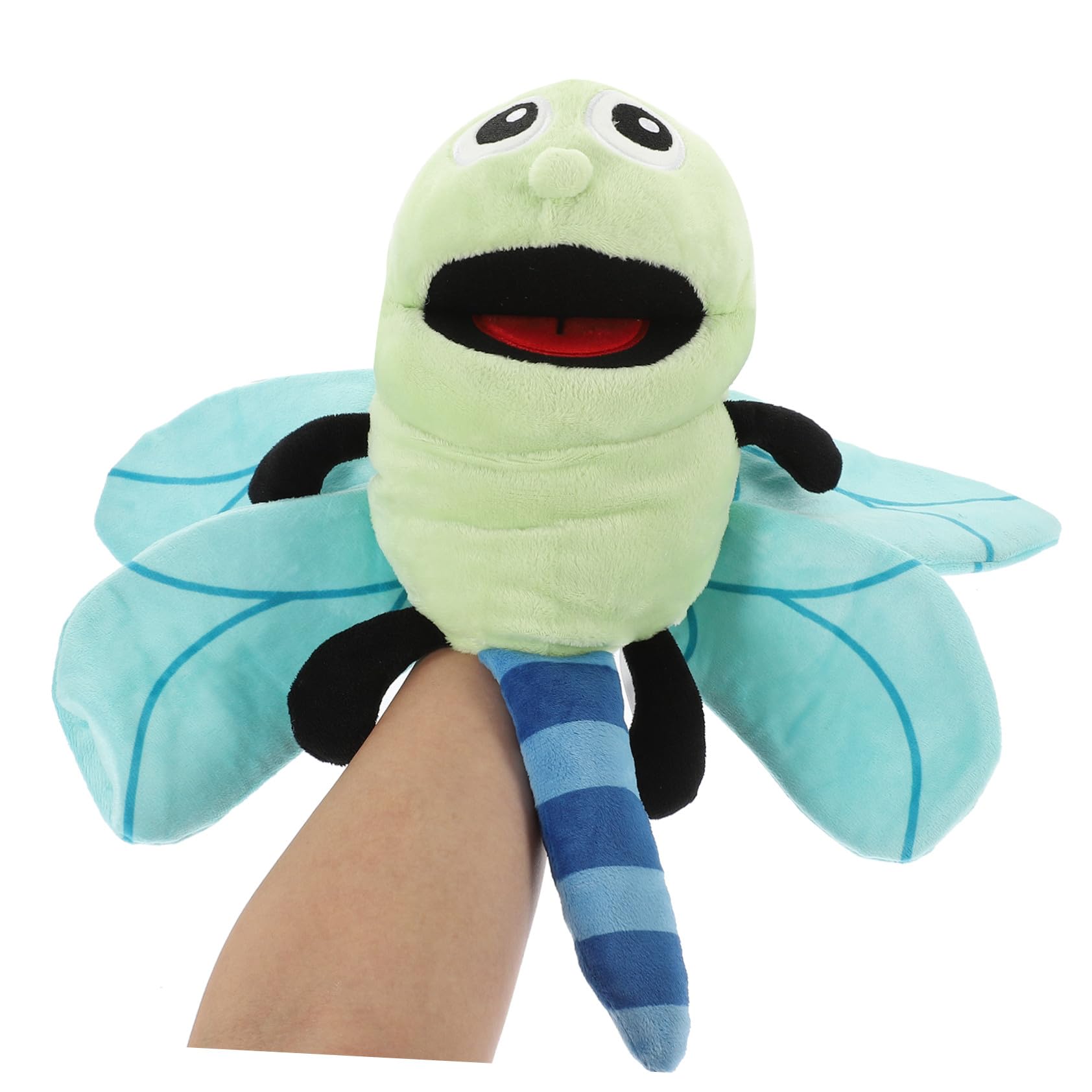 Marioneta de Mano de Libélula de Peluche para Niños, 1