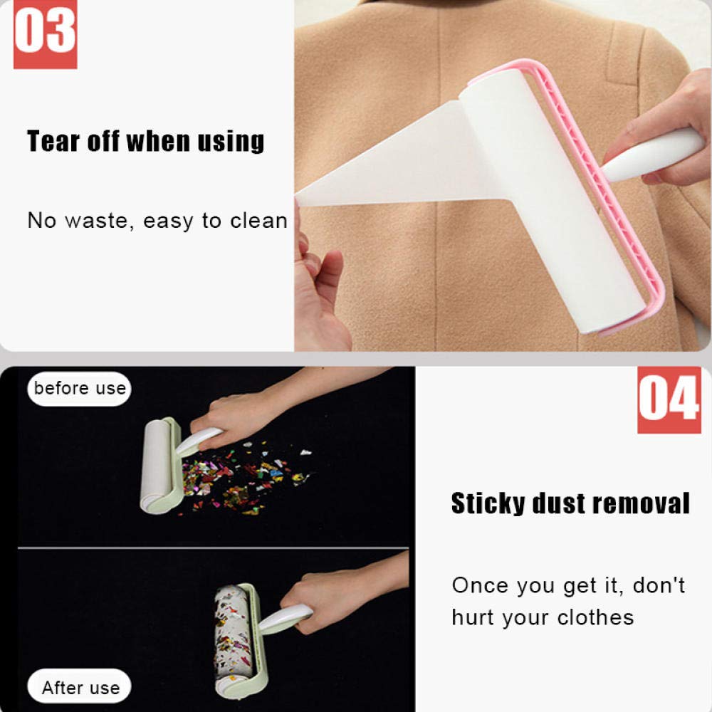 Tierhaarentferner 16Cm Kleidung Staubrolle Bürste Klebrige Wollrolle Ersatz Von Papier Klebepapier Core Lint Sticking Roller Papierrolle 10St