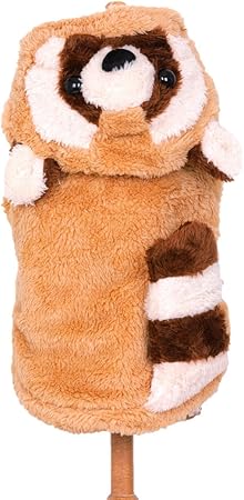 Amazon 並行輸入品112 ペット服 犬服 冬服 ペット用品 ドッグウェア ワンちゃん服 洋服 大型犬 中型犬 小型犬 ブラウン フード コスプレ 冬服 たぬき ダウン 動物 10号 ブラウン Petstylefafa シャツ パーカー 通販