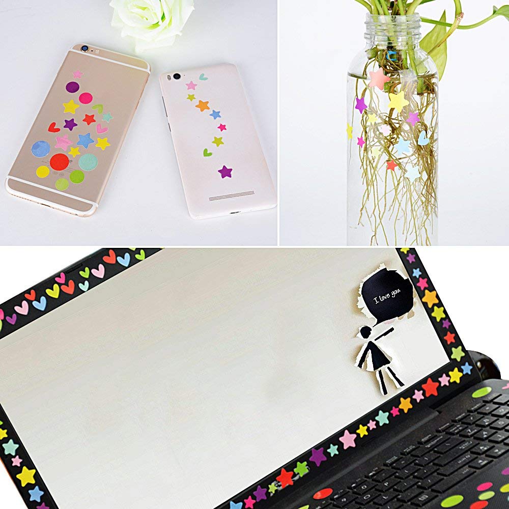 Lot De 50 Petits Autocollants En Forme De Cœur Pour Loisirs