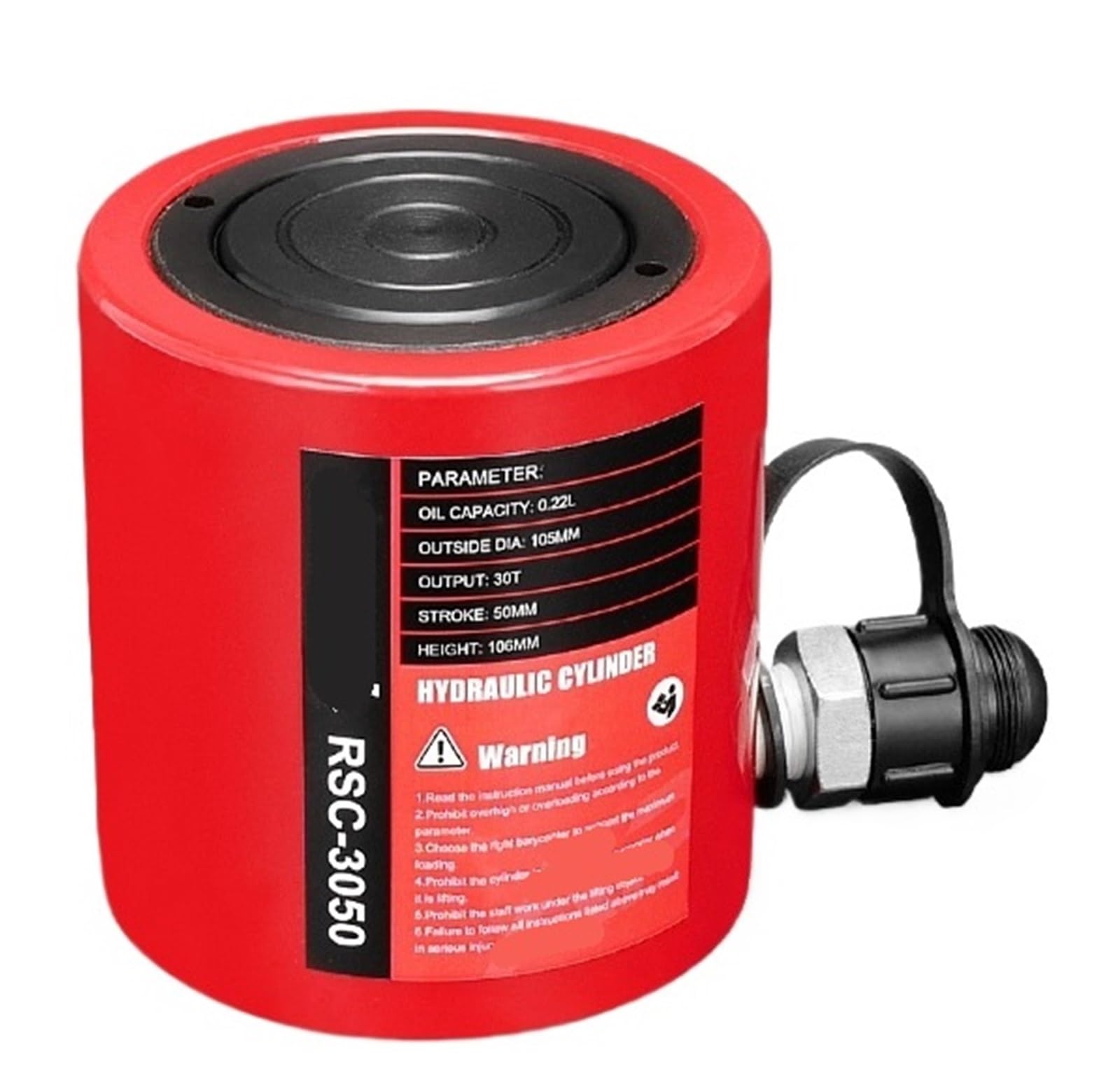 CXFCIHFT Hydraulic Cylinder RSC-3050 Hydraulic Jacking with Tonnage of 30T Work Travel of 50mm
